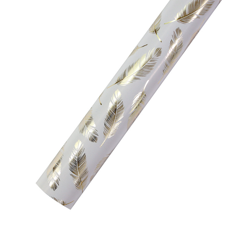 AW-PR-D7SX | Papel para regalo con estampado dorado geométrico