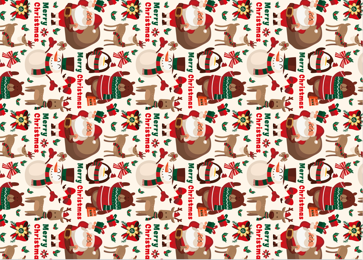 AW-PR-HYC8 | Papel de Navidad en papel kraft blanco