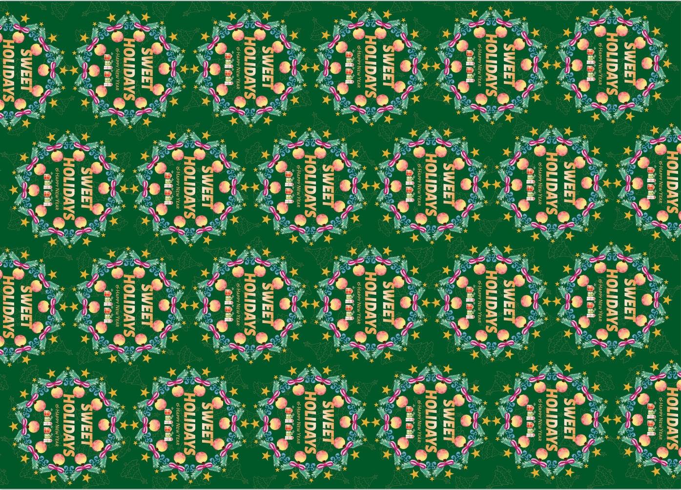 AW-PR-HYC8 | Papel de Navidad en papel kraft blanco