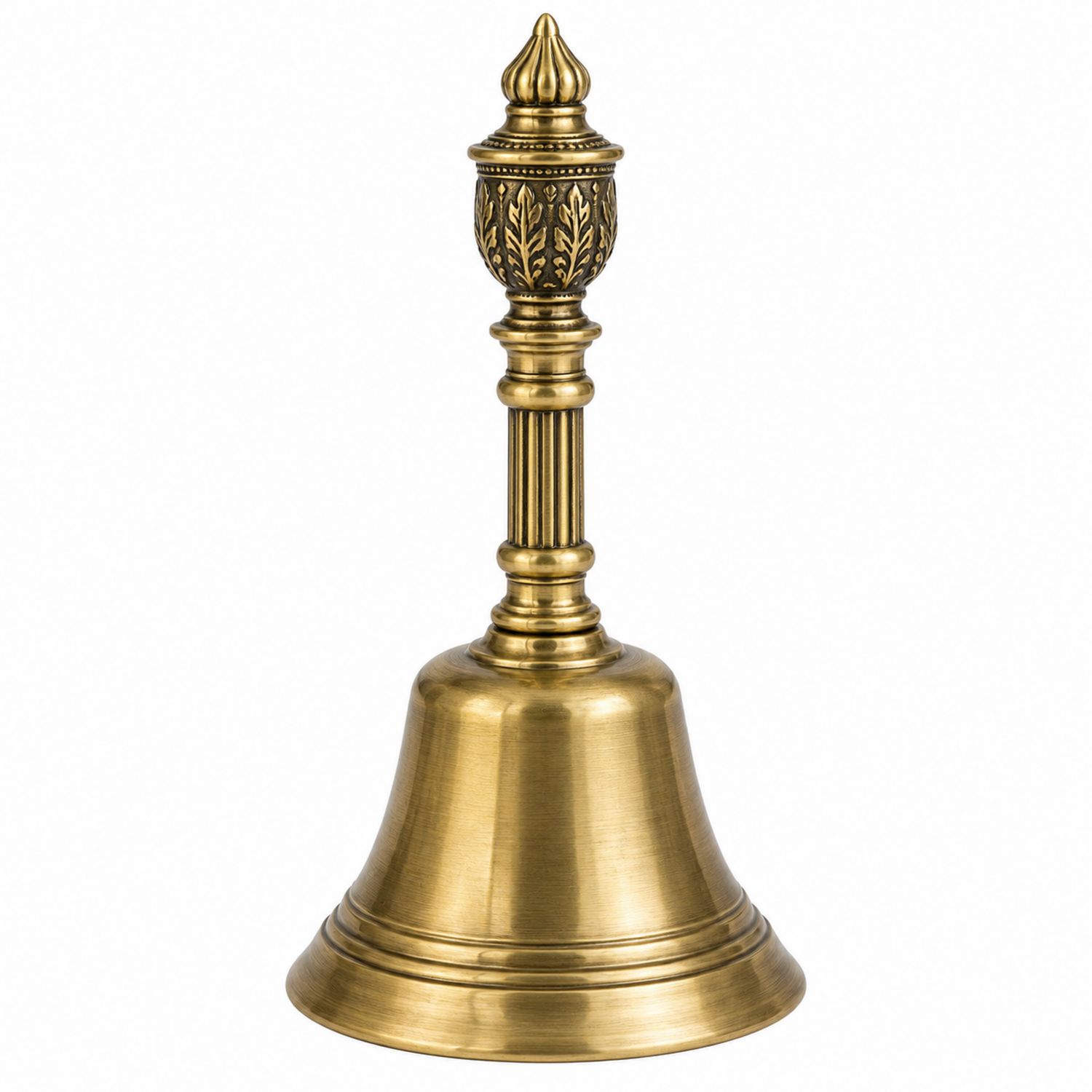 Cloche décorative vintage en laiton doré, 15 cm