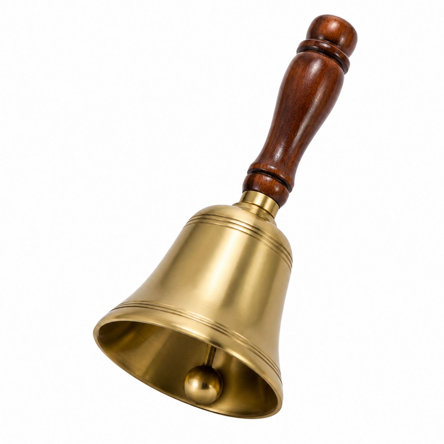 Cloche en Laiton avec Manche en Bois