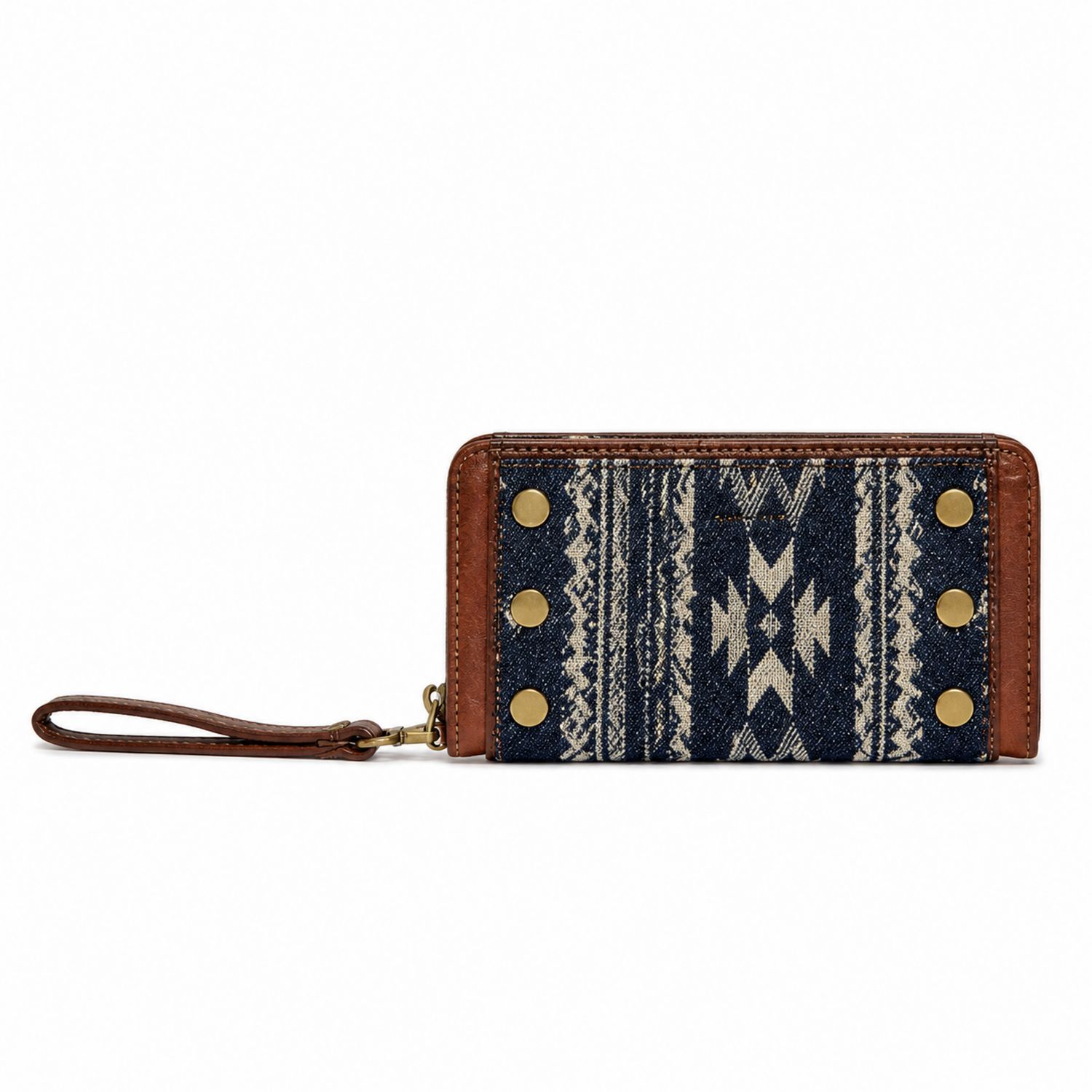 Ethno Damen Geldbörse mit Armband Braun Blau-Velridan