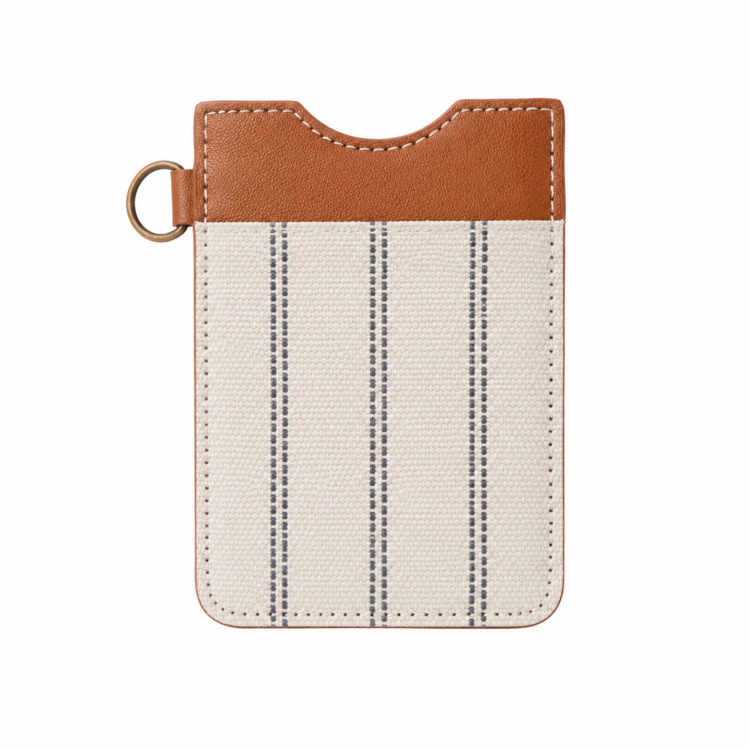 Handyhülle Stoff Streifen Beige und Braun-Velridan
