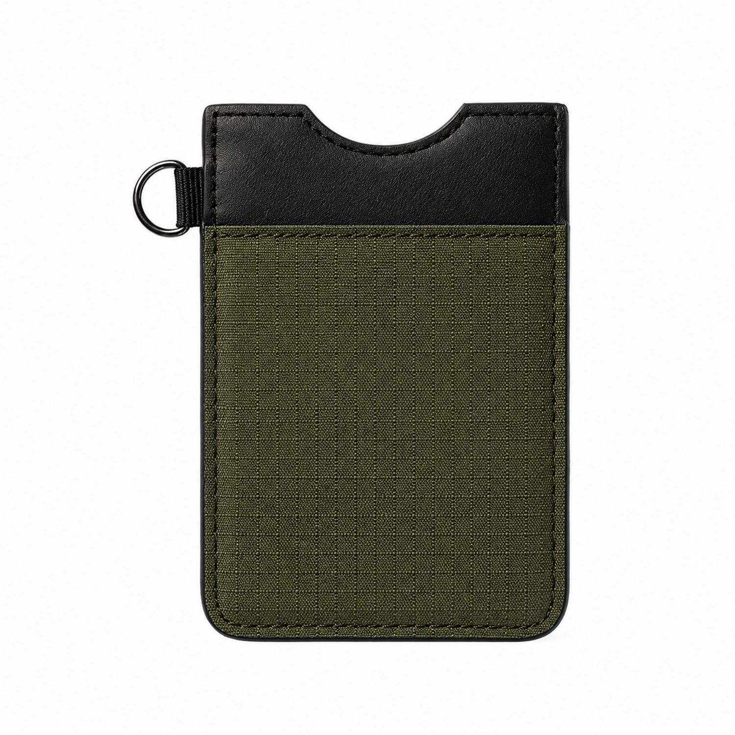 RFID-blockierendes Kartenetui Unisex Schwarz/Grün-Velridan