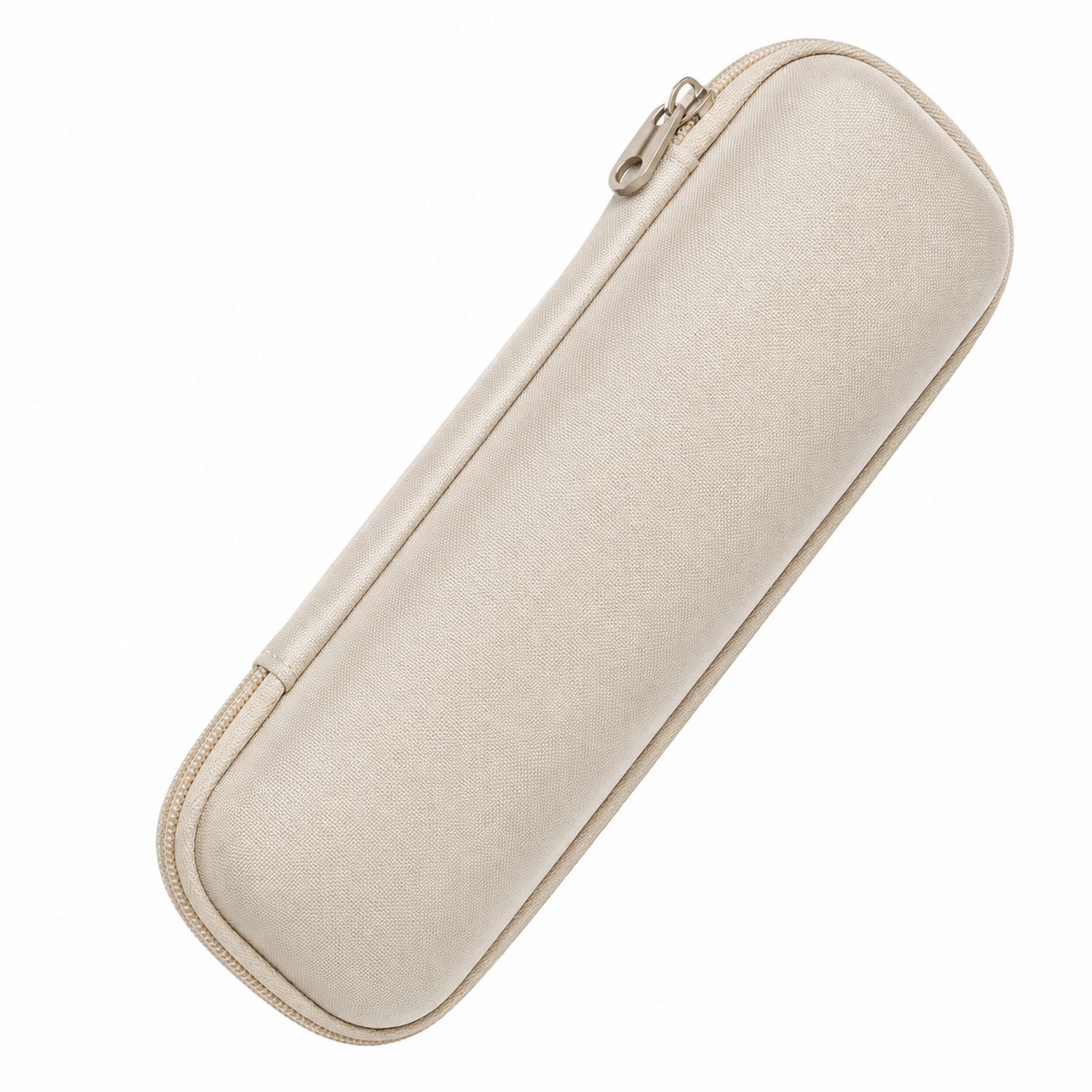 Beige Tasche mit Reißverschluss für Stifte