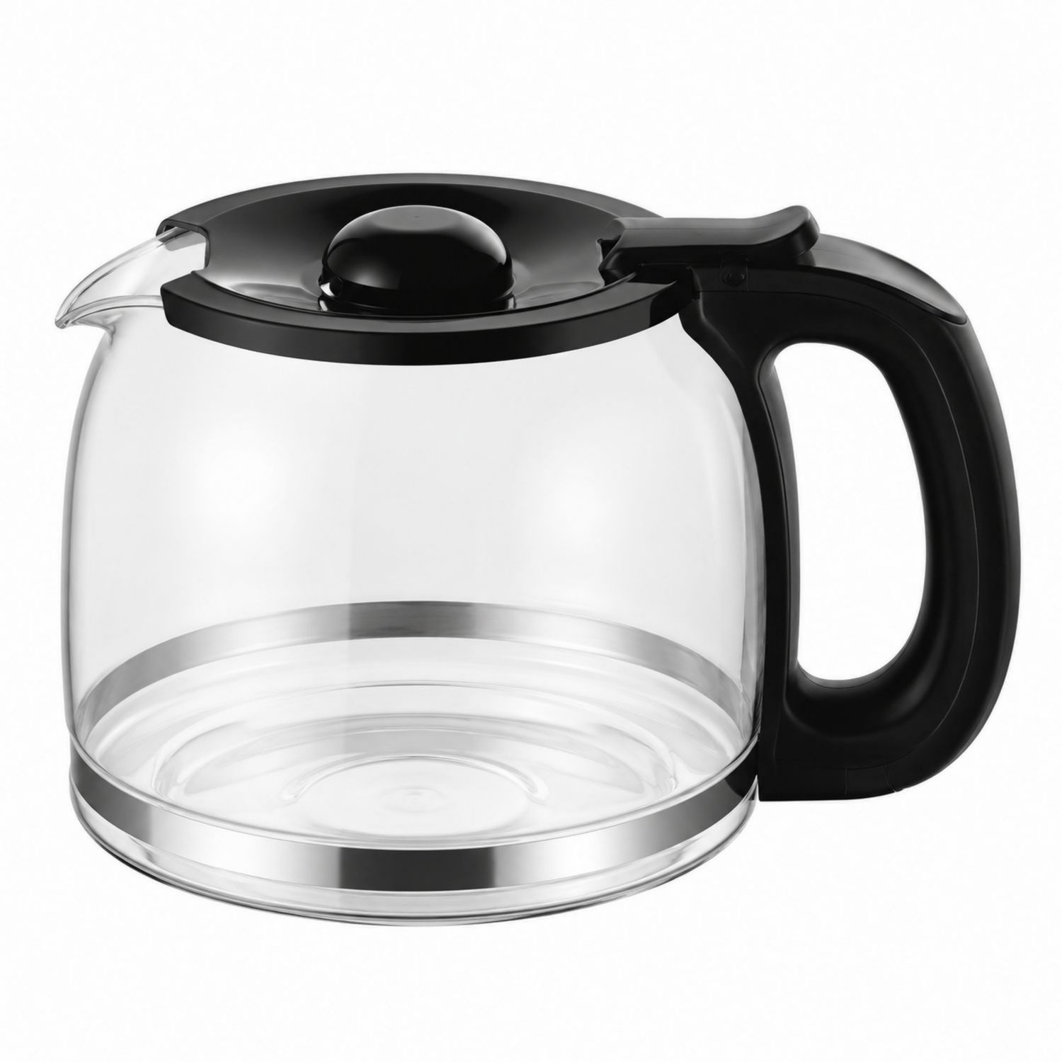 Carafe en Verre 1000ml avec Couvercle Noir