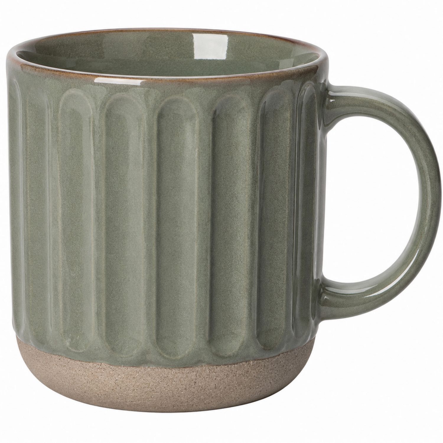 Tasse en céramique vert relief 350 ml
