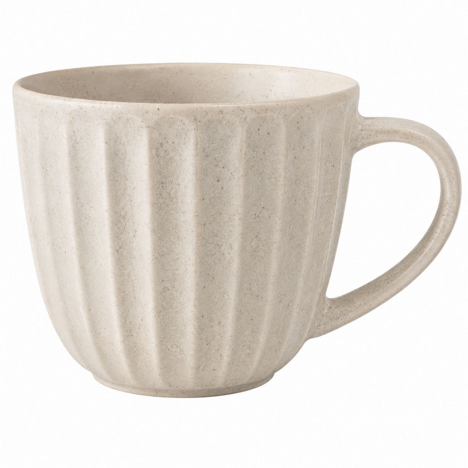 Tasse à café beige avec rayures verticales, 300 ml