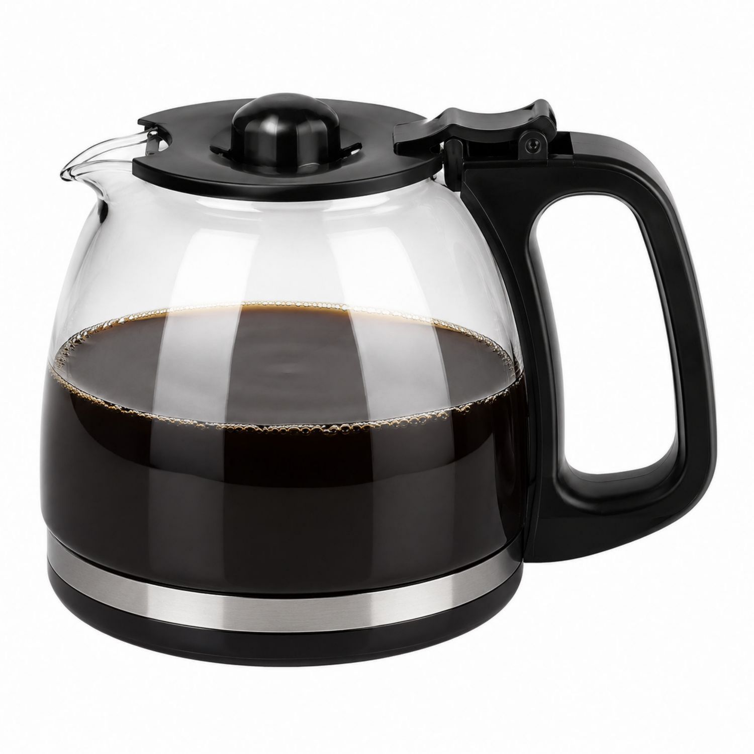 Carafe à café en verre 1500 ml avec poignée noire
