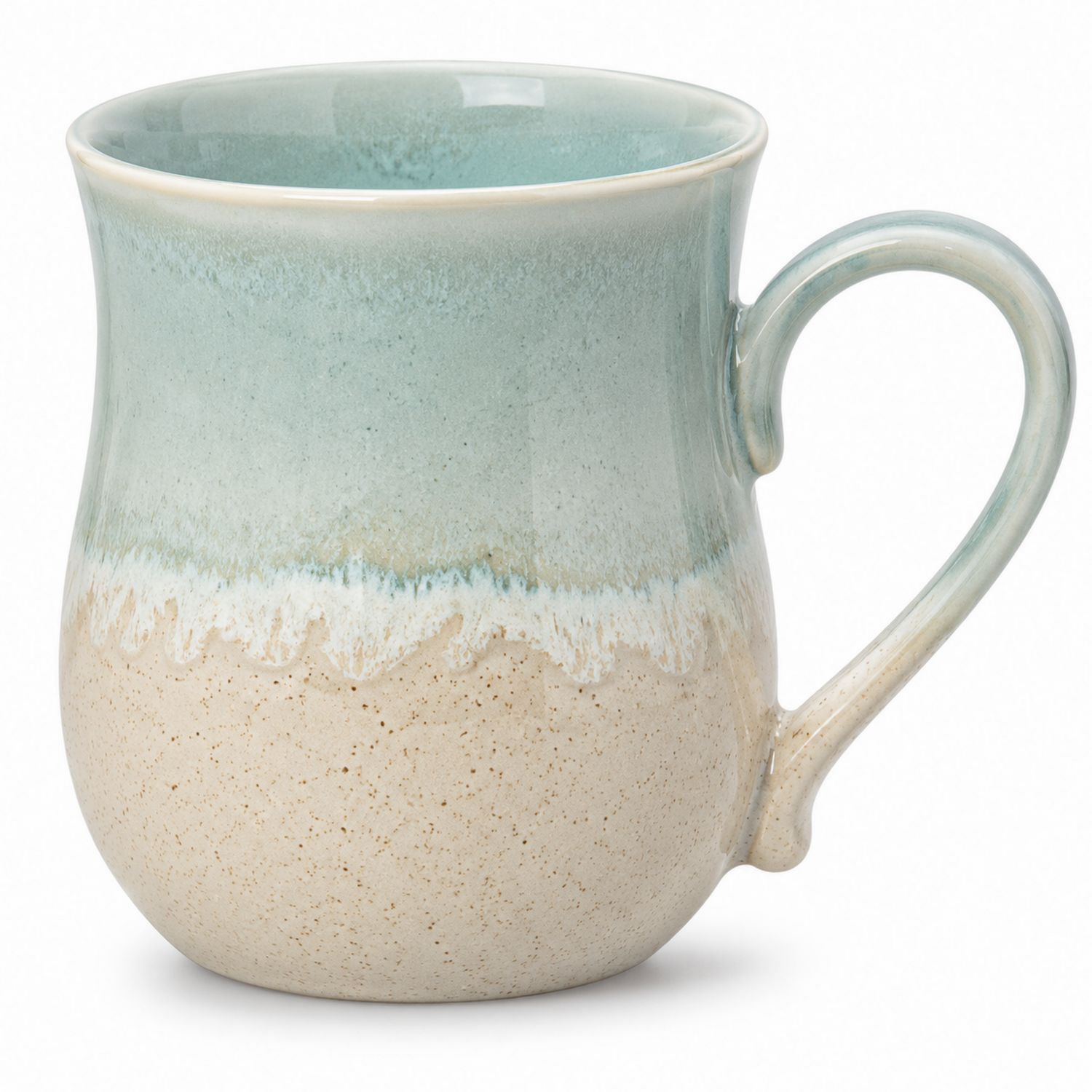 Mug en céramique dégradé bleu et beige 350 ml