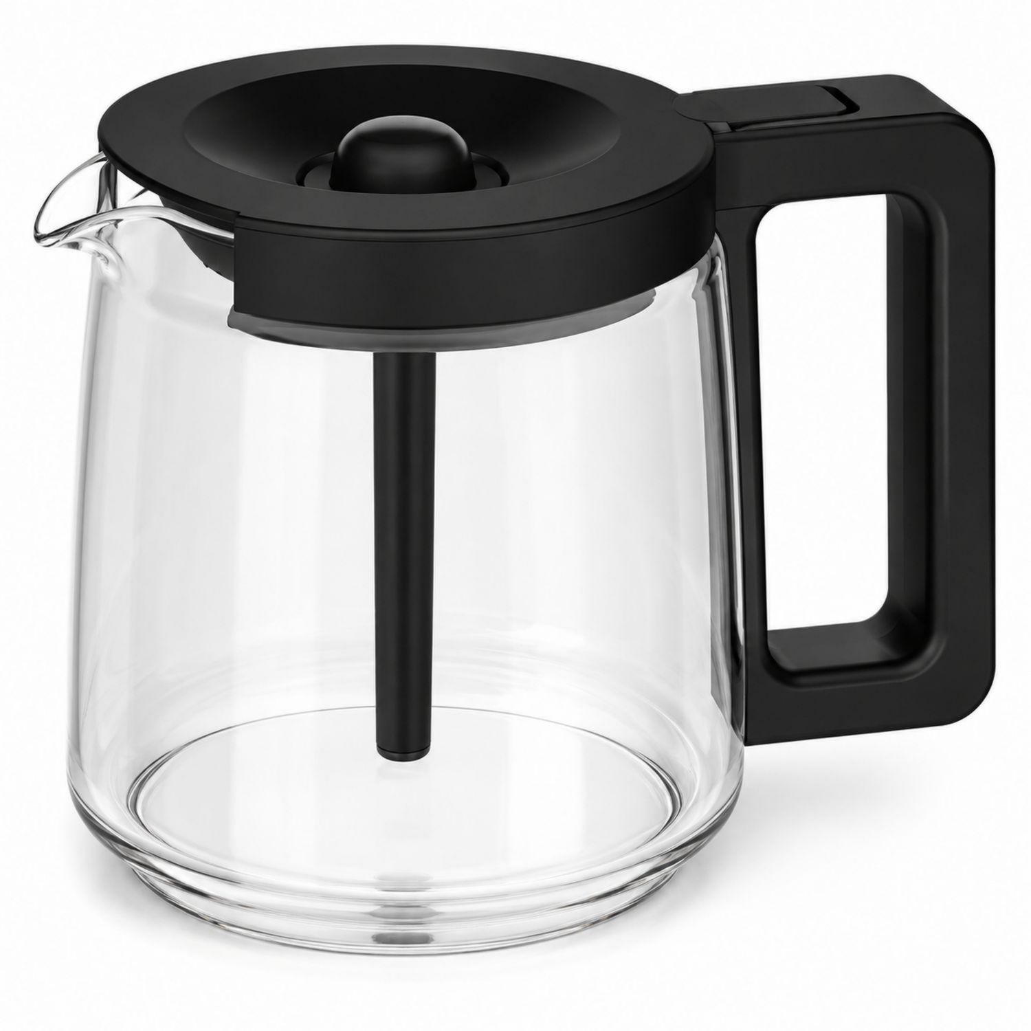 Carafe à café en verre avec filtre noir 1000 ml