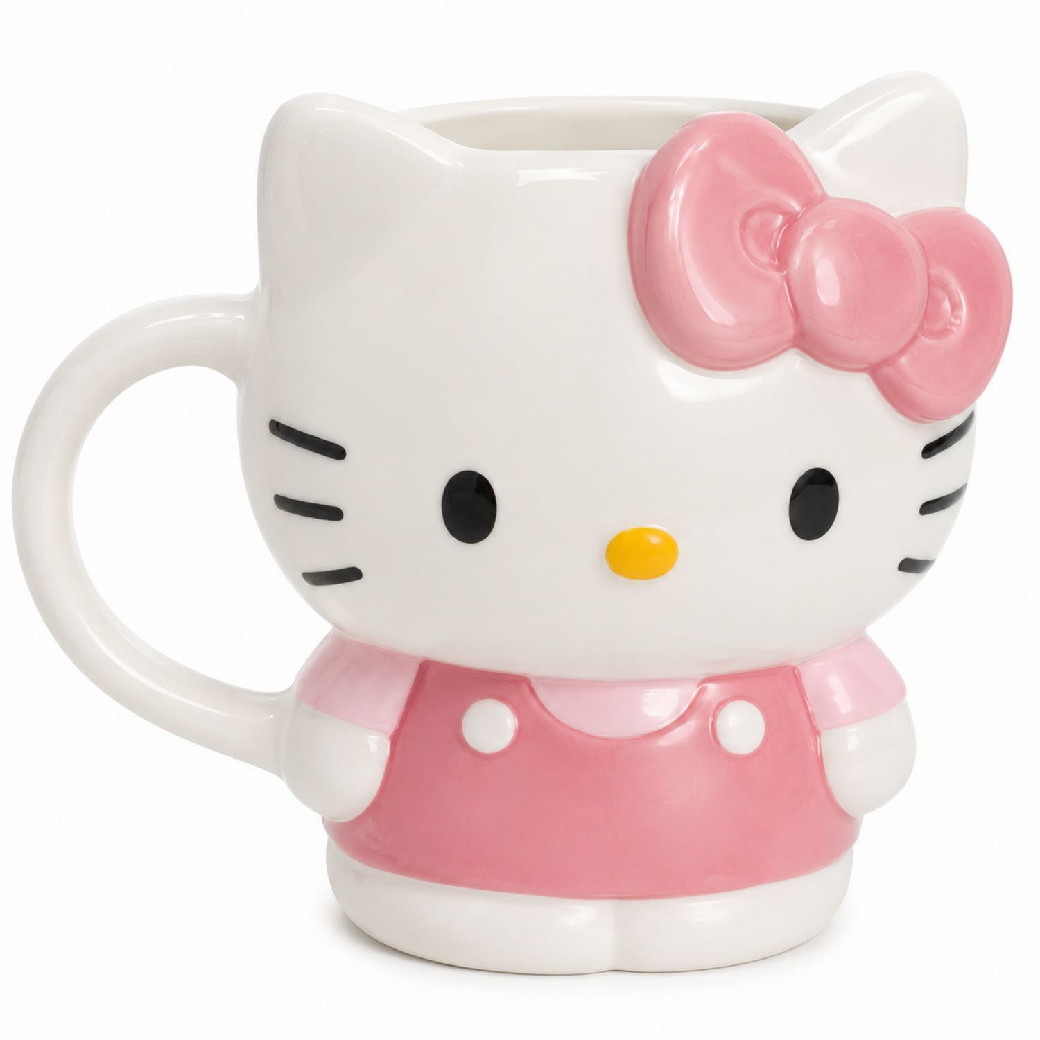 Tasse Hello Kitty en Céramique Blanche et Rose 250ml