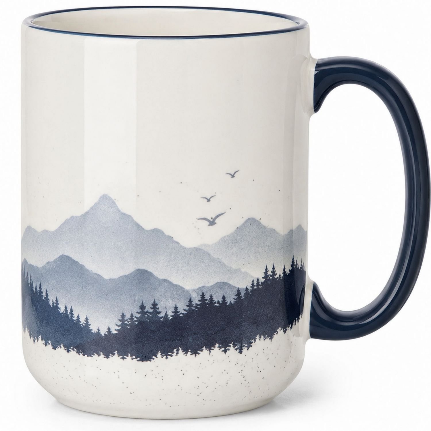 Tasse en céramique motif montagne 450 ml