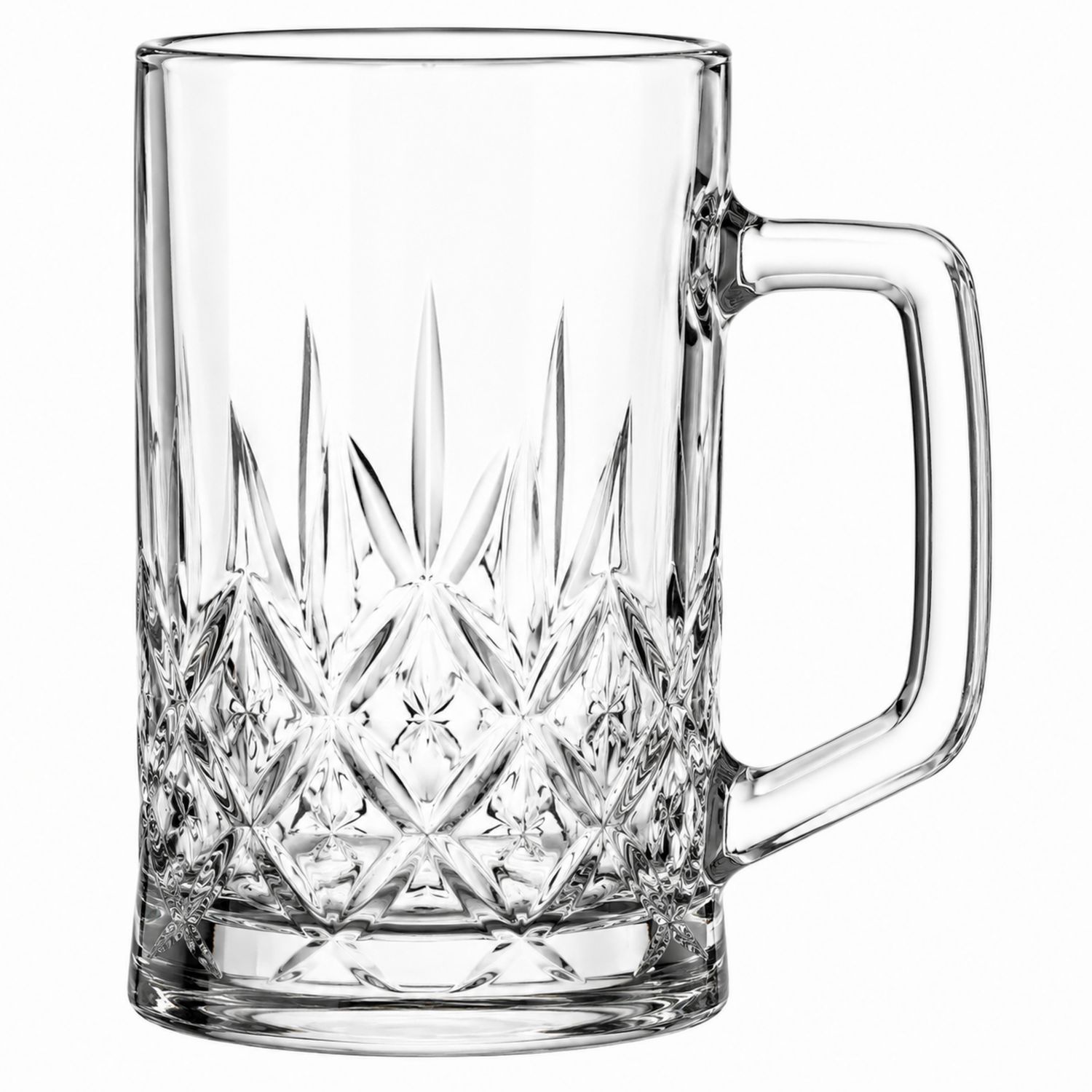Chope à bière en cristal transparent - 500ml