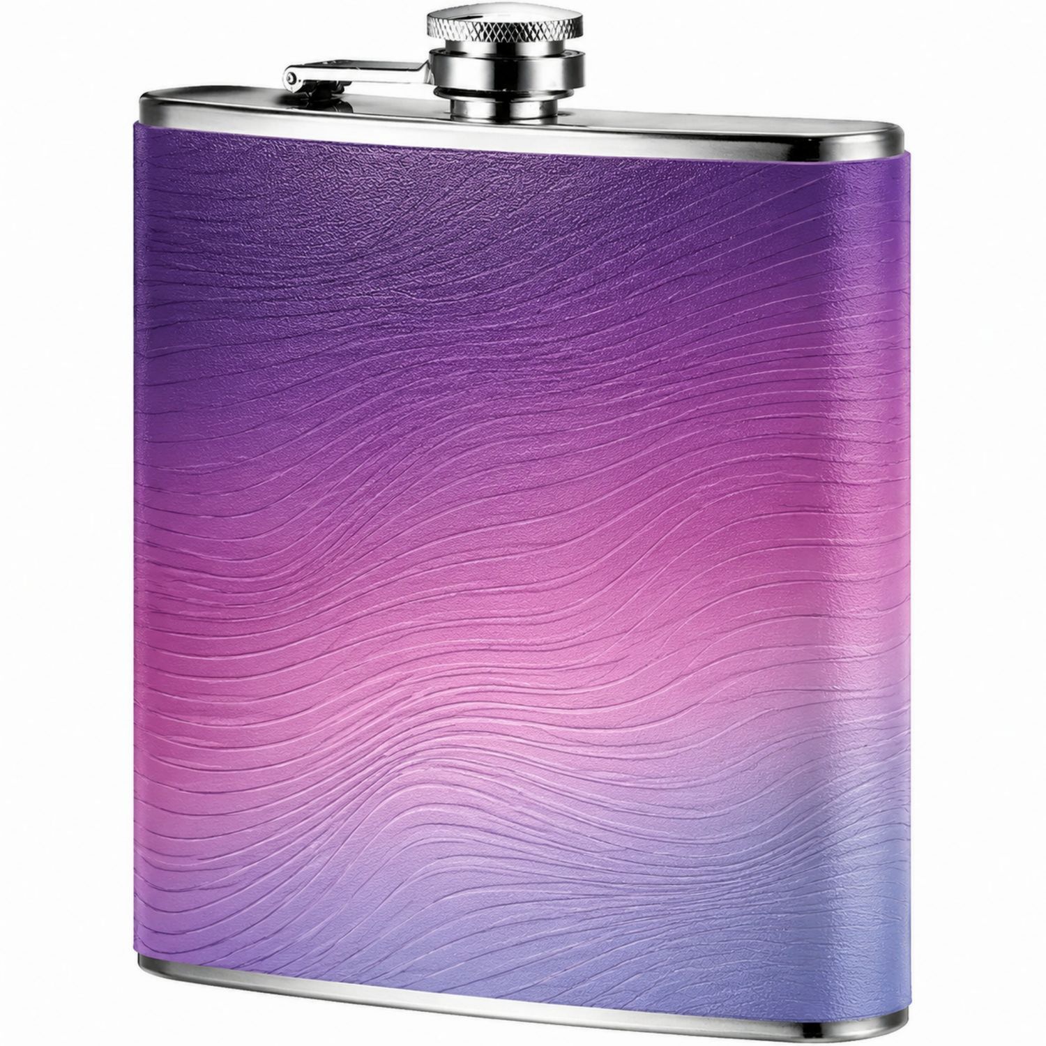 Flasque en acier inoxydable dégradé violet et bleu 230 ml