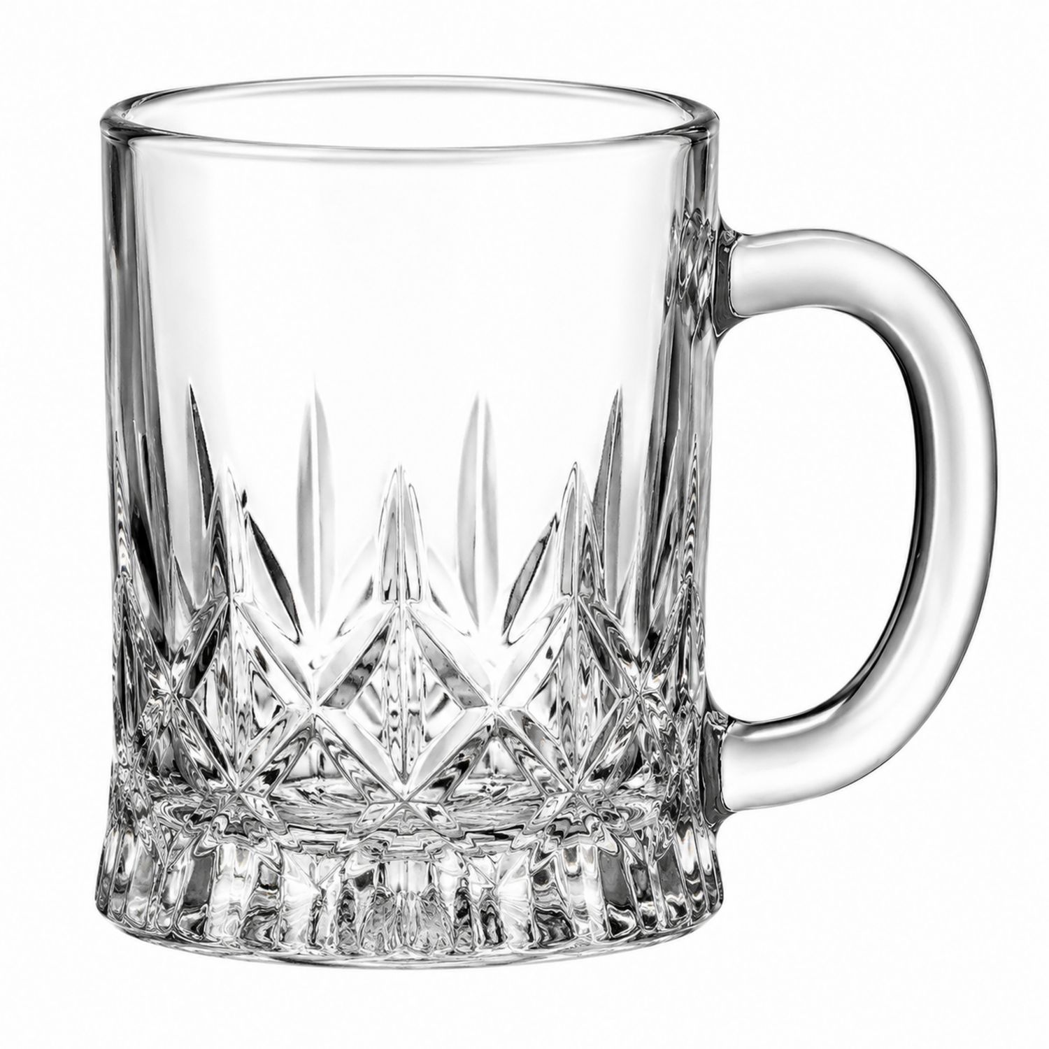 Chope en Verre Classique 500ml avec Motif Étoilé