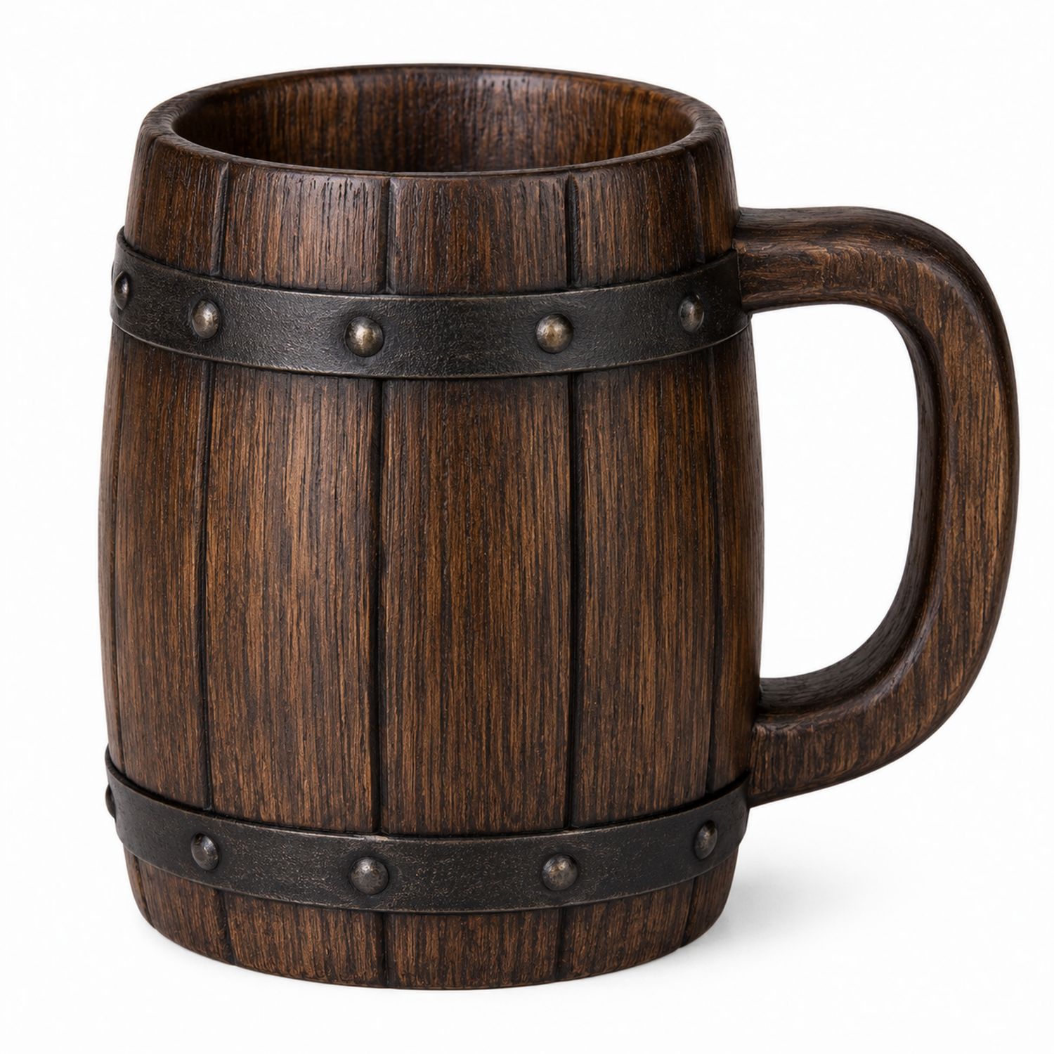 Chope Style Baril Vintage 500ml Brun
