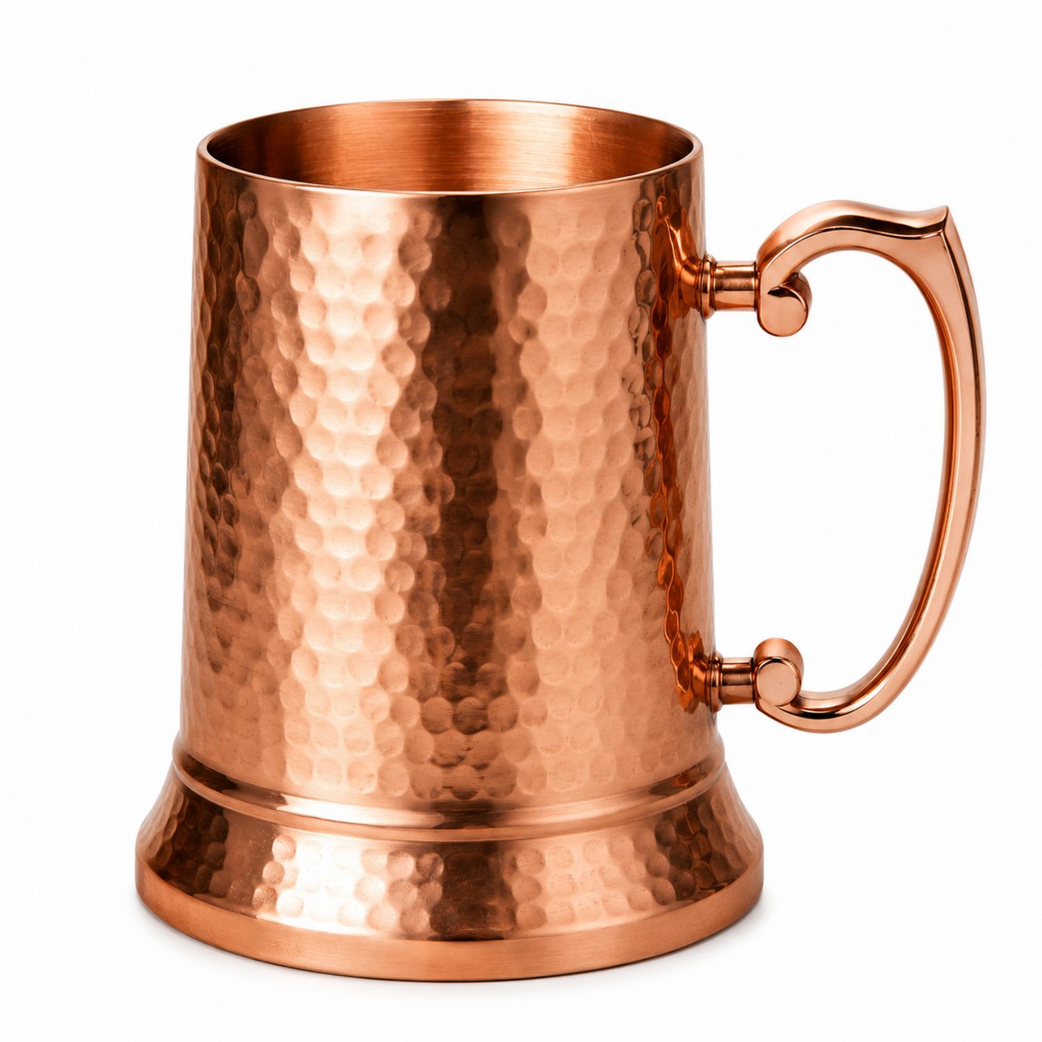 Chope à bière en cuivre martelé de 500ml