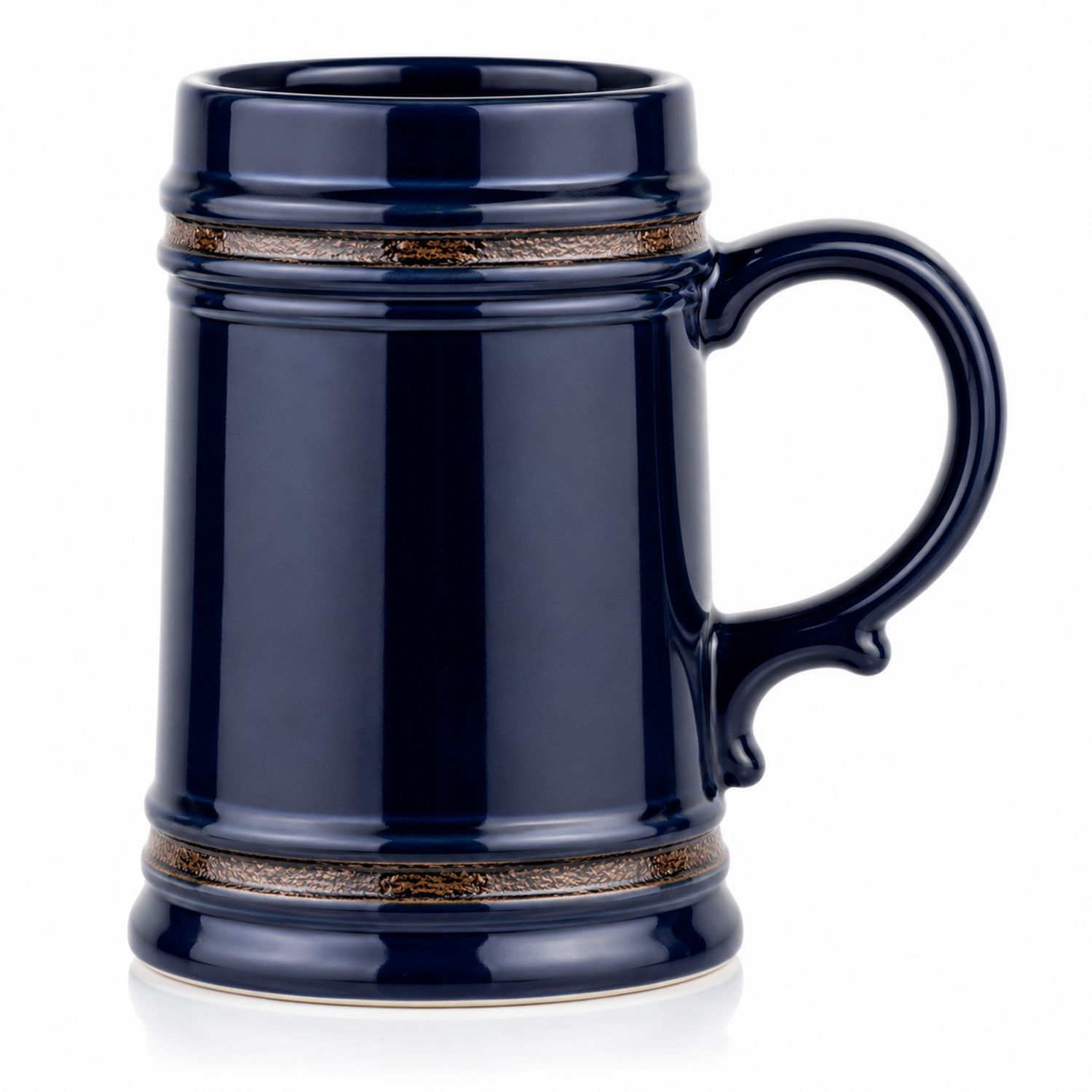 Chope à Bière Émaillée Bleue 500 ml