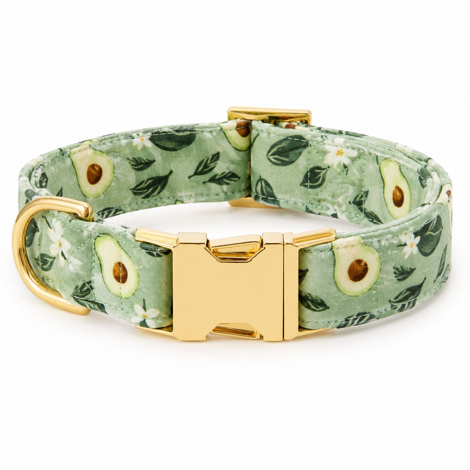 Collare Verde per Cani con Motivo Avocado