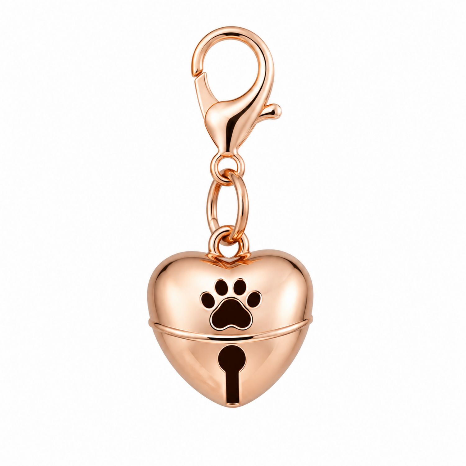 Ciondolo a Forma di Cuore per Animali - Oro Rosa