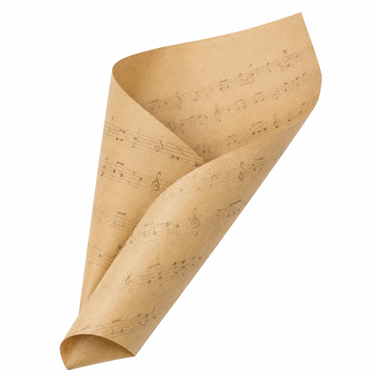 Musik Geschenkpapier Vintage Beige-vallerialiving