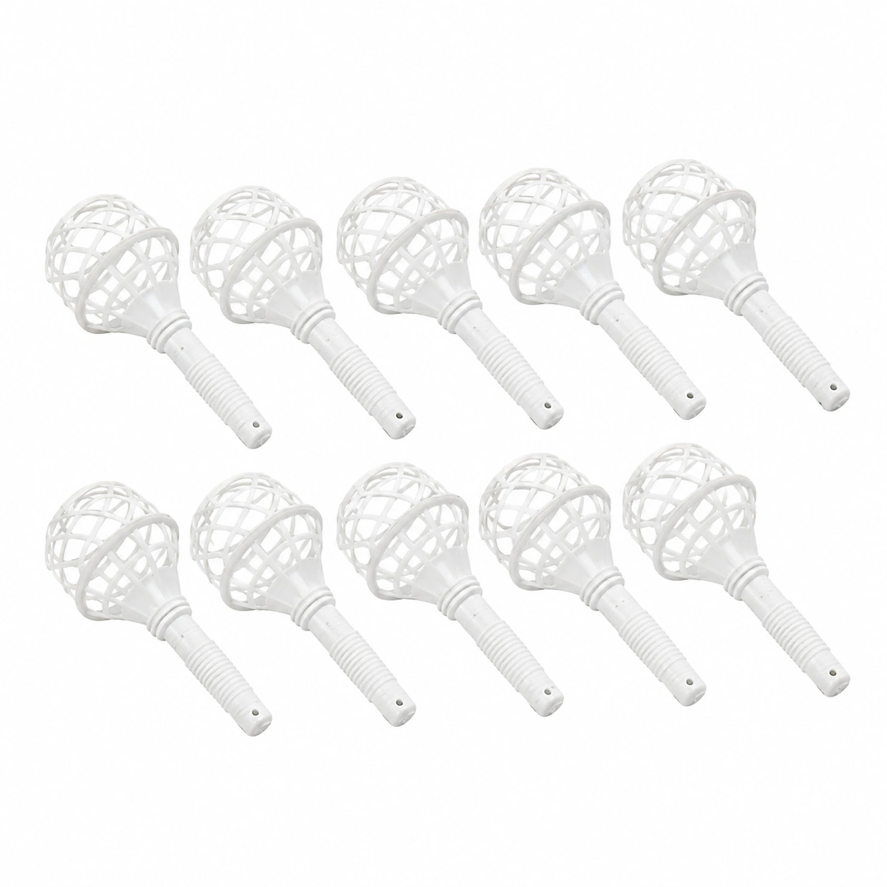 Blumenhalter Steckkoerbe Weiss Set-vallerialiving