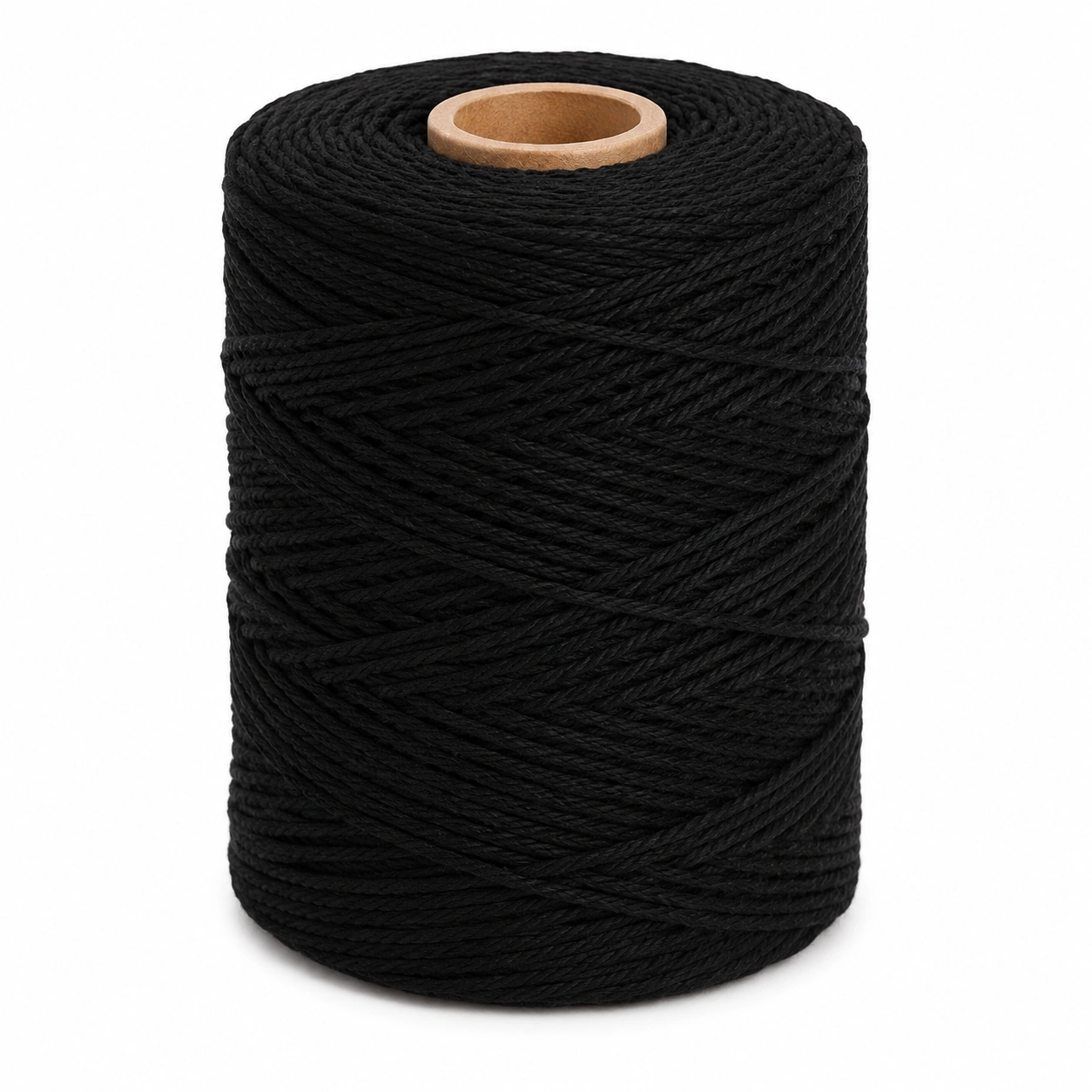 Makramee Garn Schwarz 3 mm-fjordinahome
