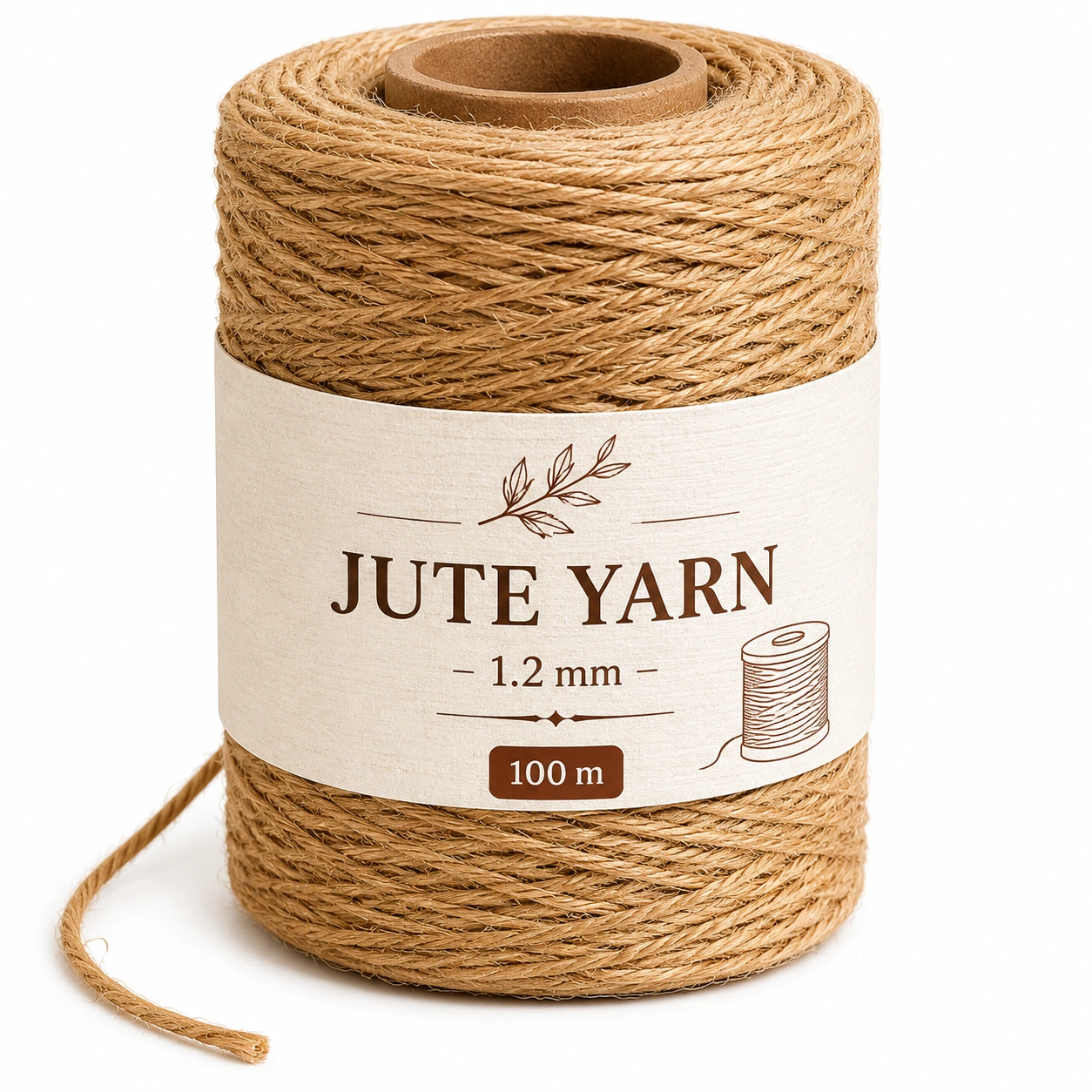 Jute Garn 100m Naturbraun-solvanihome
