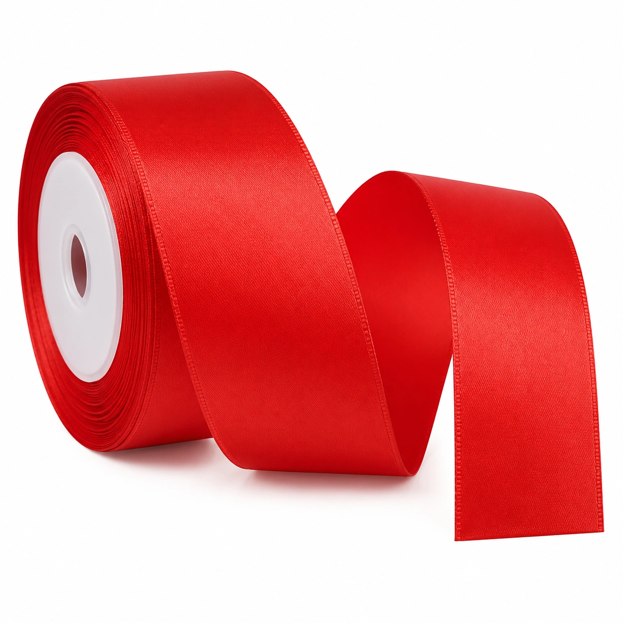 Satin Geschenkband Rot Rolle-solvanihome