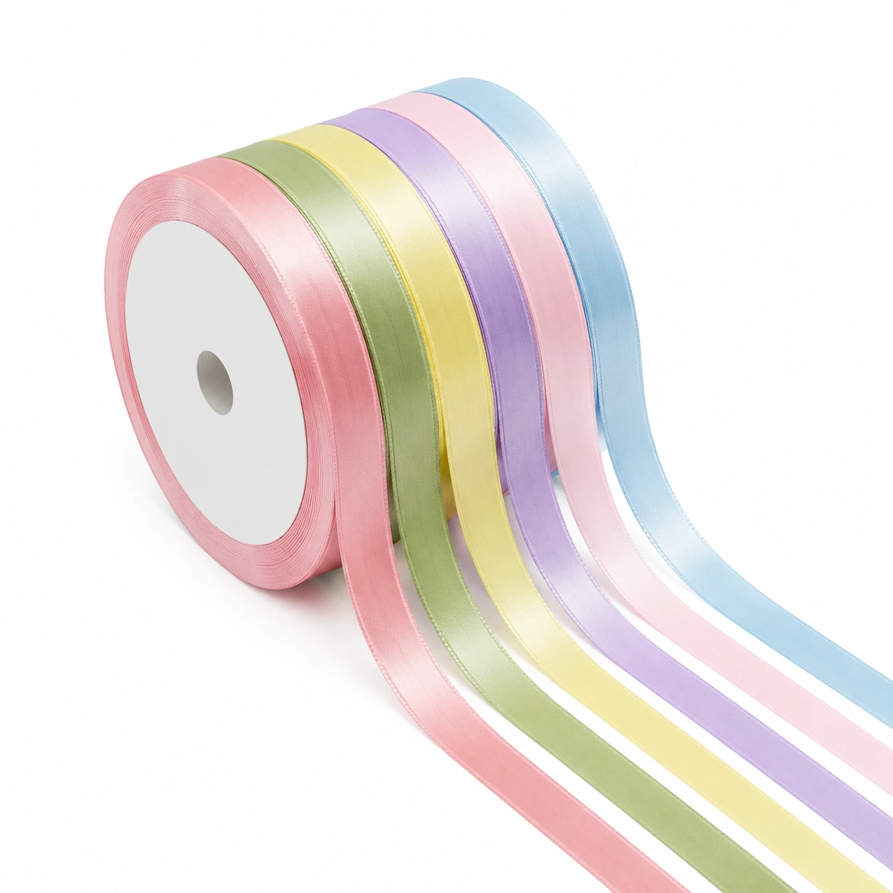 Pastell Satinband Set Mehrfarbig-solvanihome
