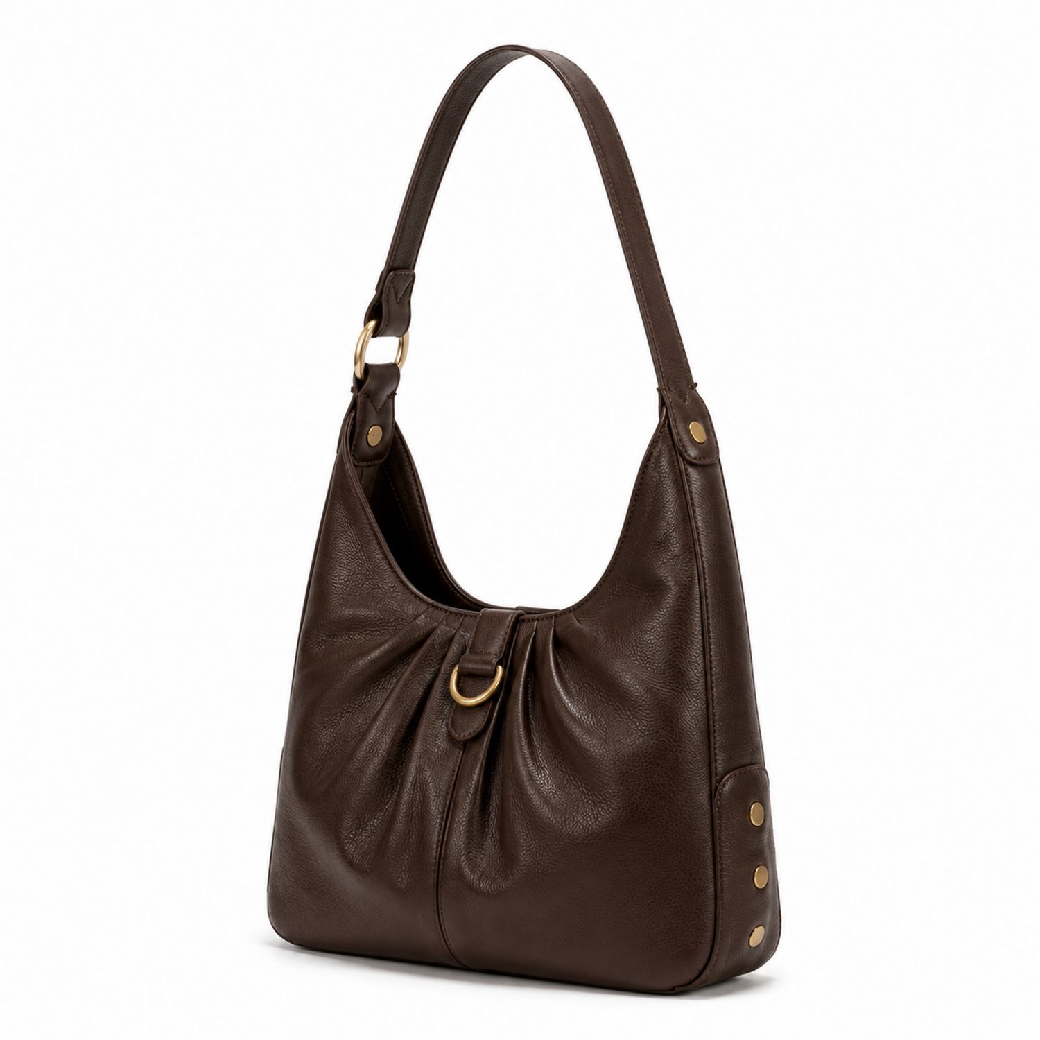 Damen Schultertasche Braun Klassisch