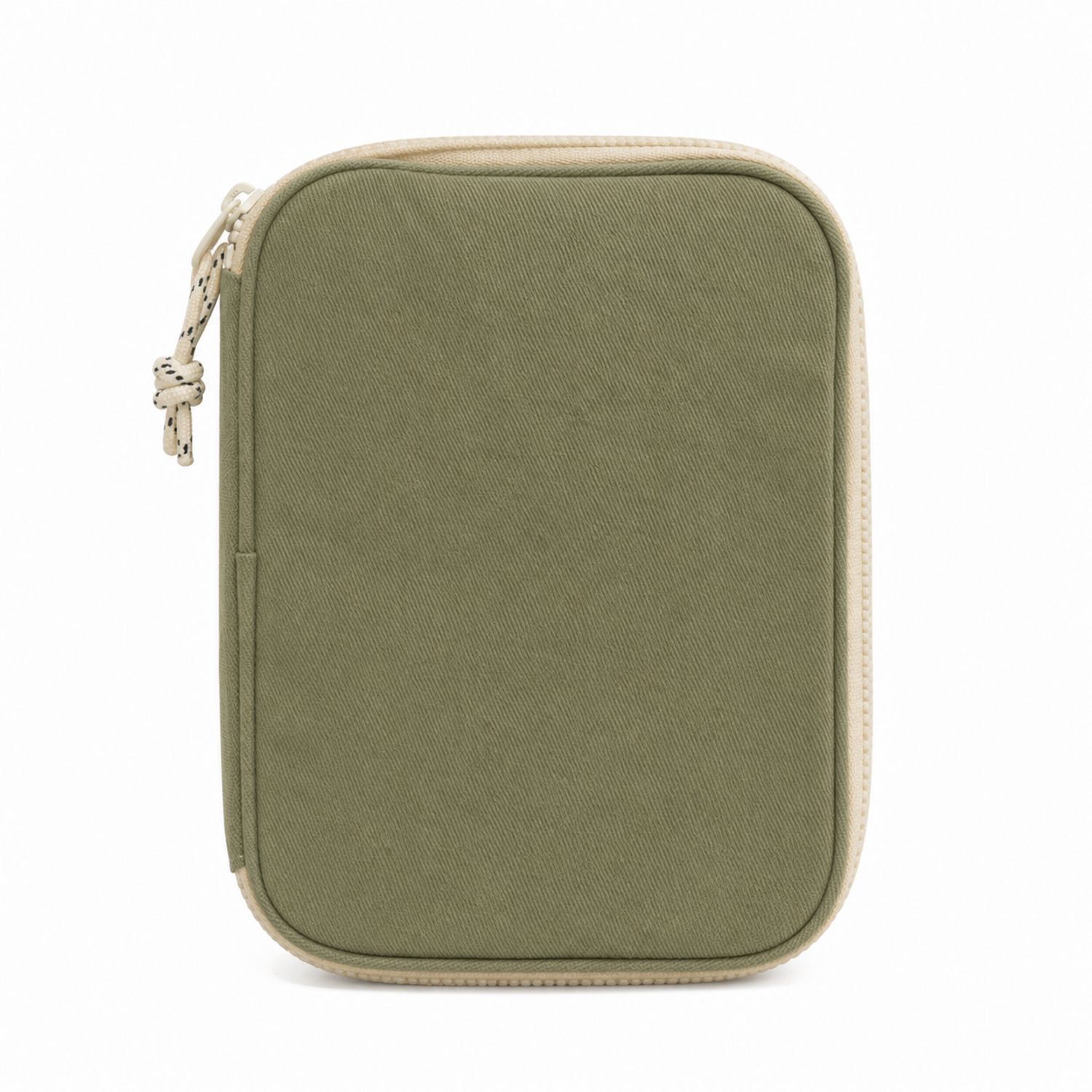 Kompakte Tasche mit Reißverschluss in Khaki