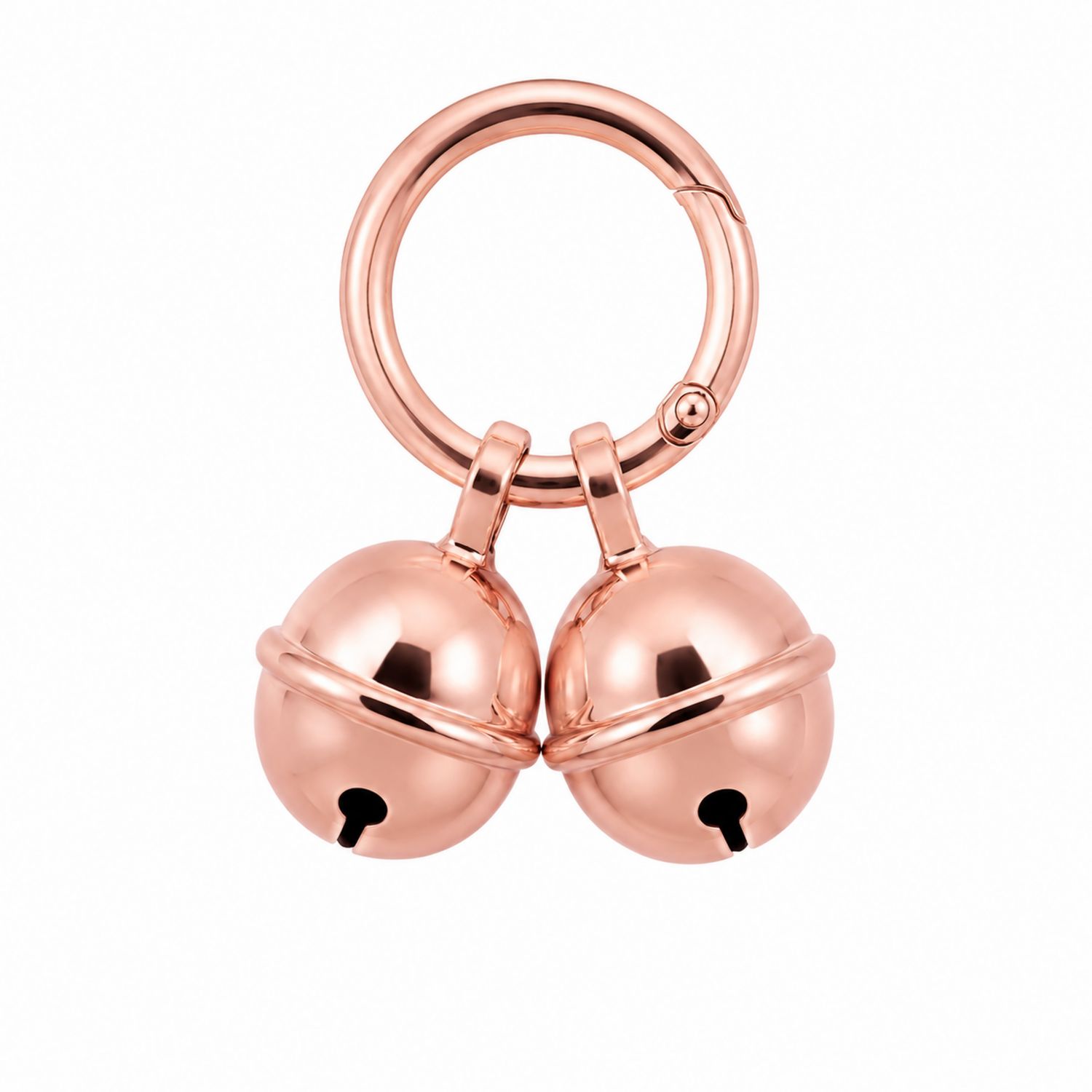 Colgante de Campanas para Mascotas en Color Oro Rosa