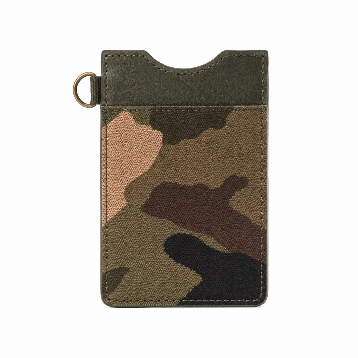 Porte-cartes camouflage en toile, 10 x 7 cm