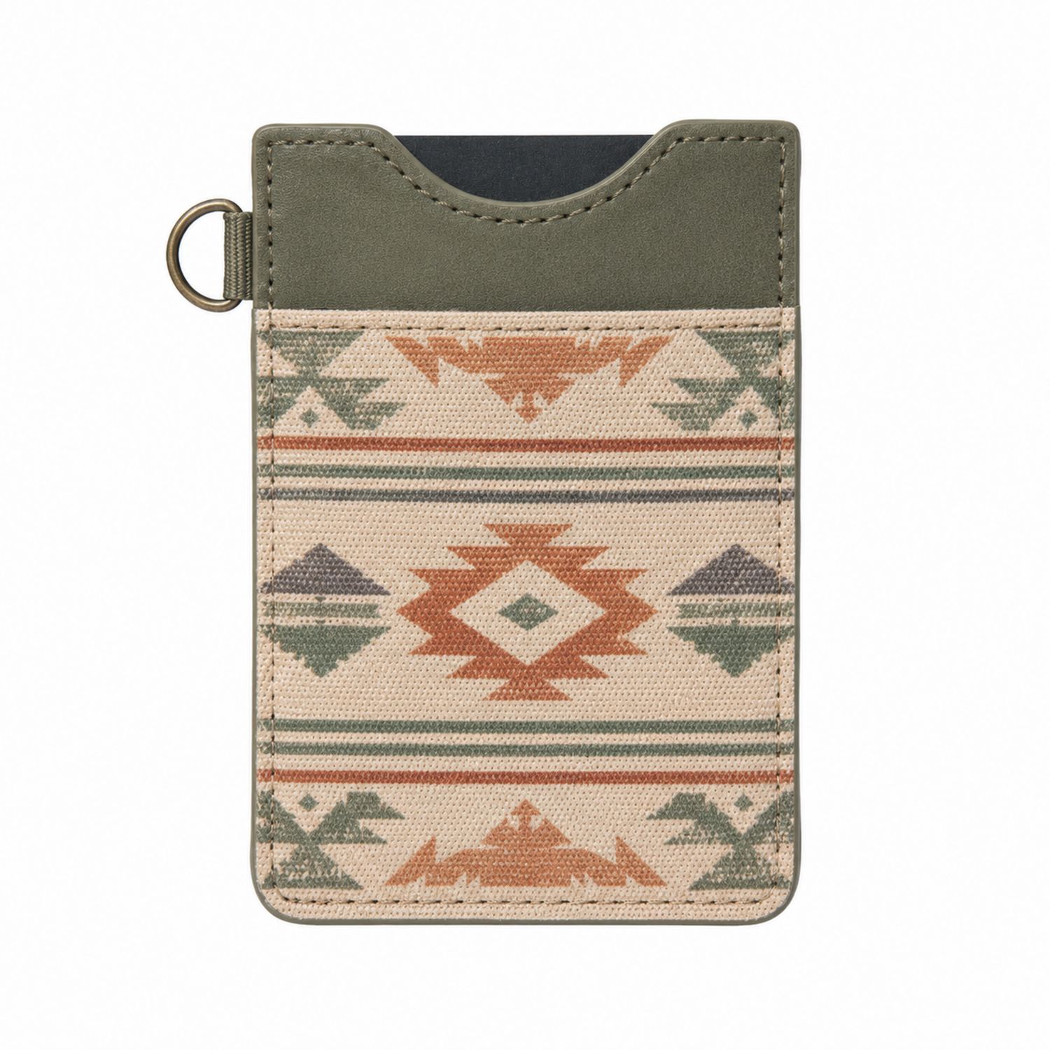 Porte-cartes Minimaliste avec Motif Géométrique Multicolore