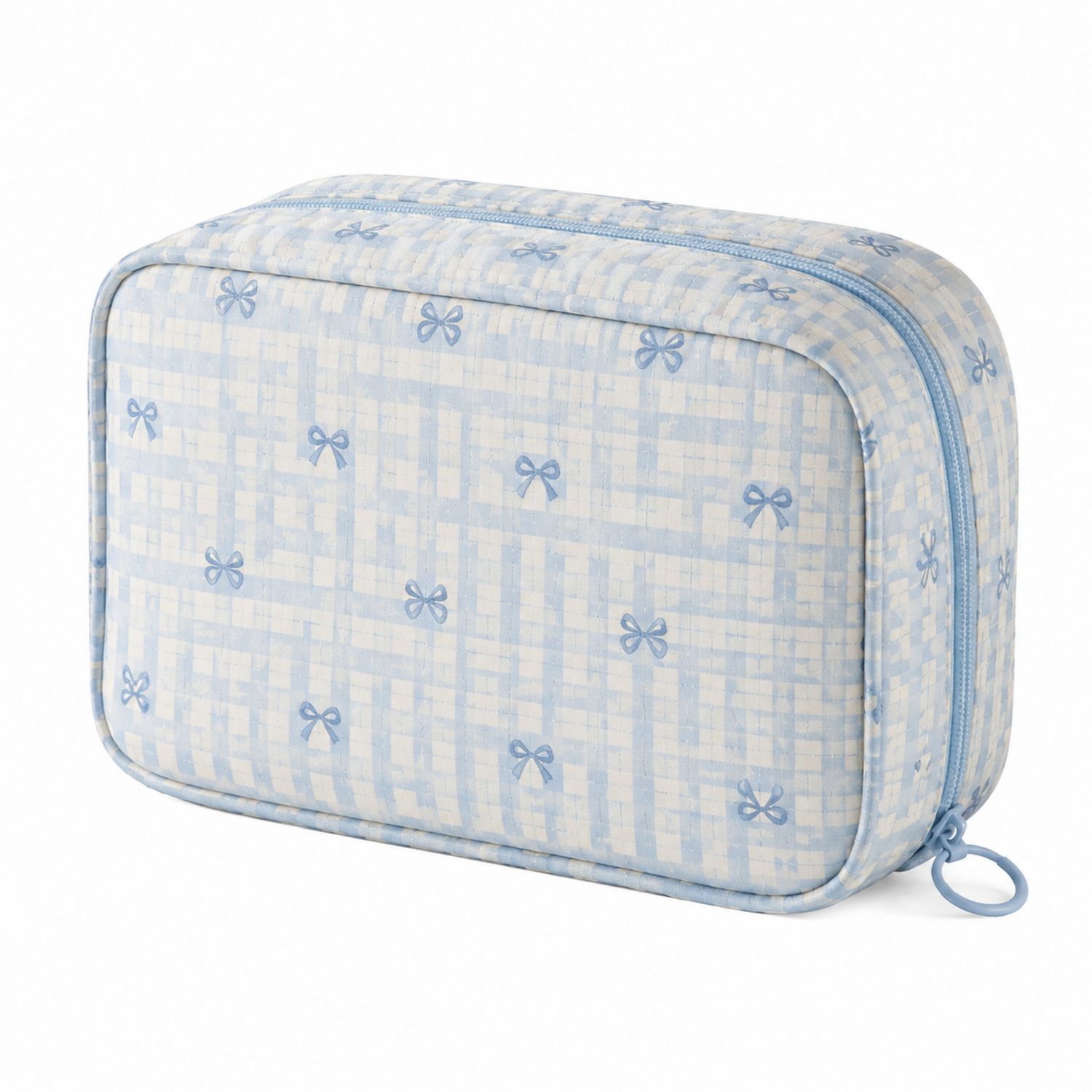 Trousse de Toilette avec Noeuds Bleus