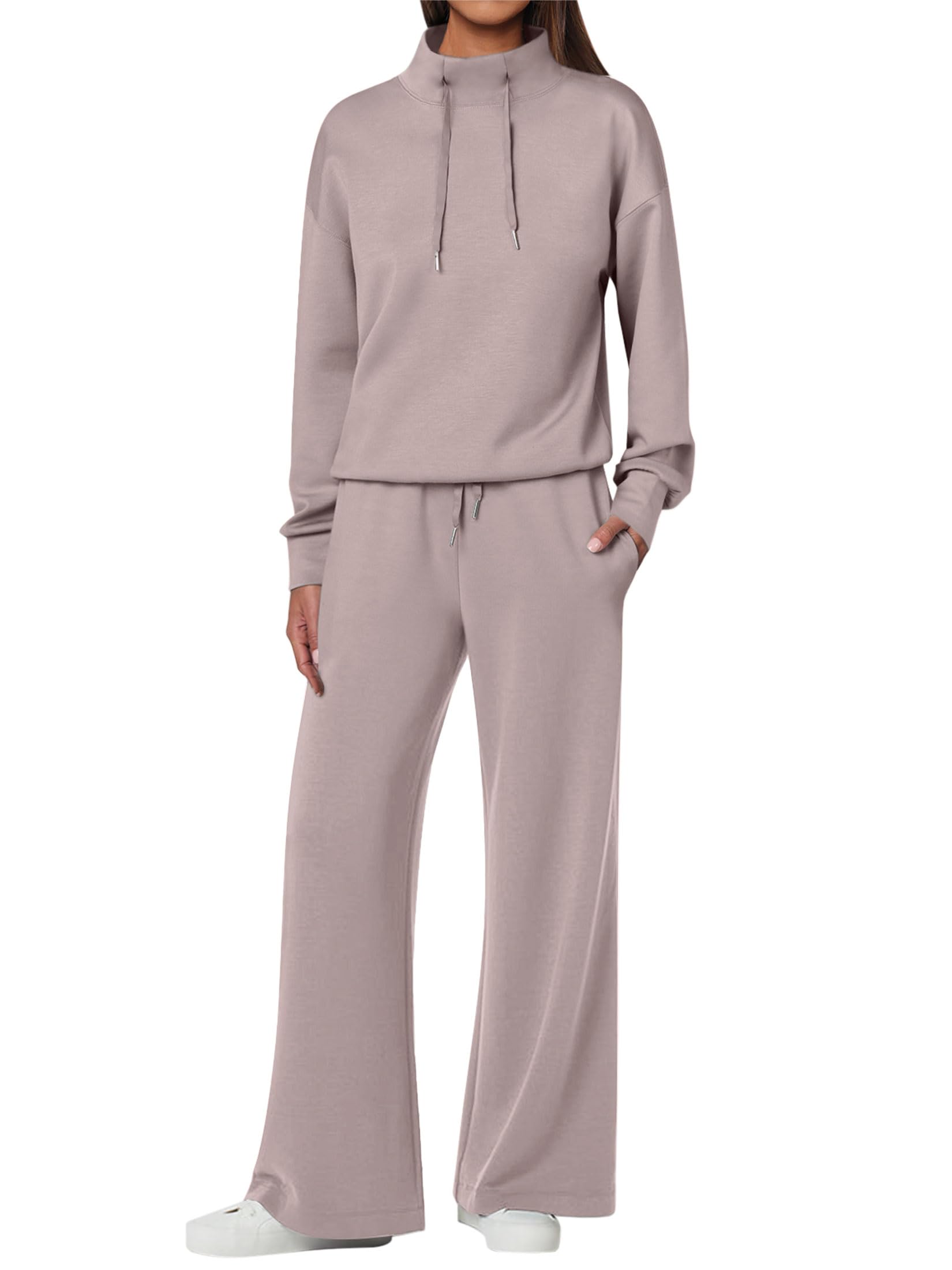 🔥 Nouveauté – Ensemble 2 pièces en coton, sweat oversize à cordon + pantalon large