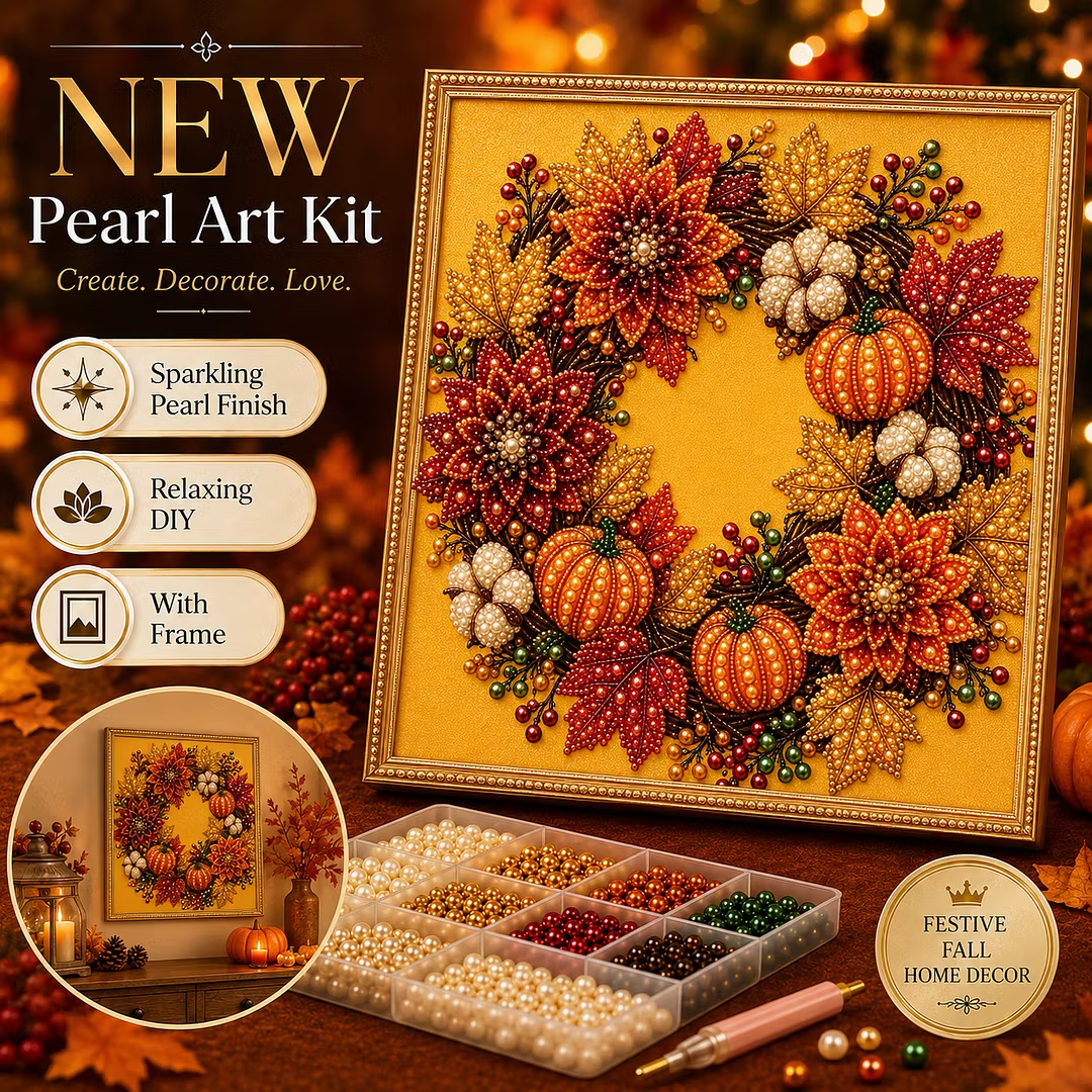 [Copy]💥 Last Day 49% OFF – 👻✨ Halloween Pearl Art DIY Kit – Turn Tiny Pearls into Spooky-Cute Magic