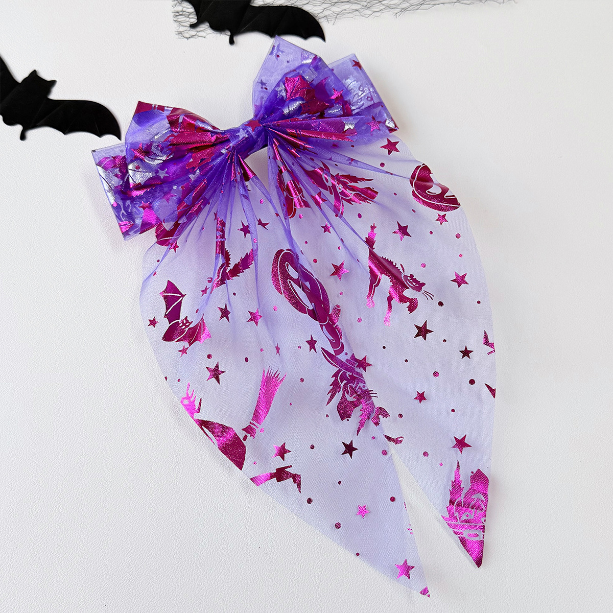 🖤The Spooky-Chic Hair Accessory Everyone Will Notice -Your Halloween Hair Needs This Spiderweb Bow 🎀