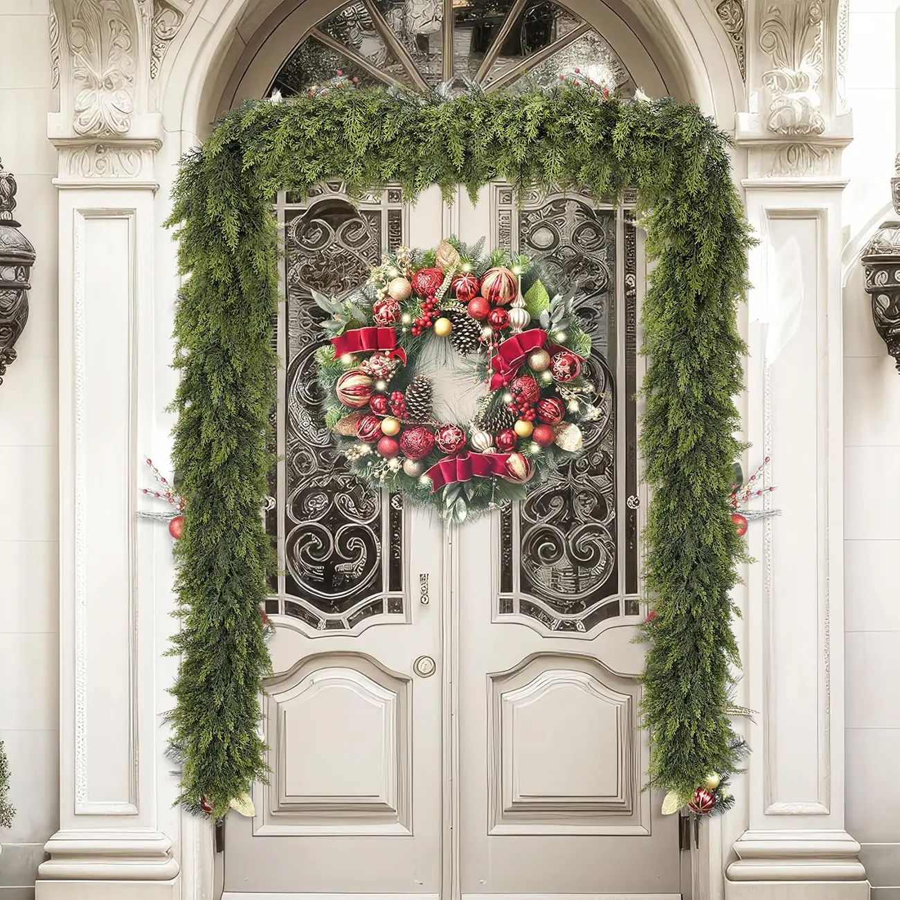 Premium Artificial Christmas Garland – Create a Warm & Cozy Holiday Home