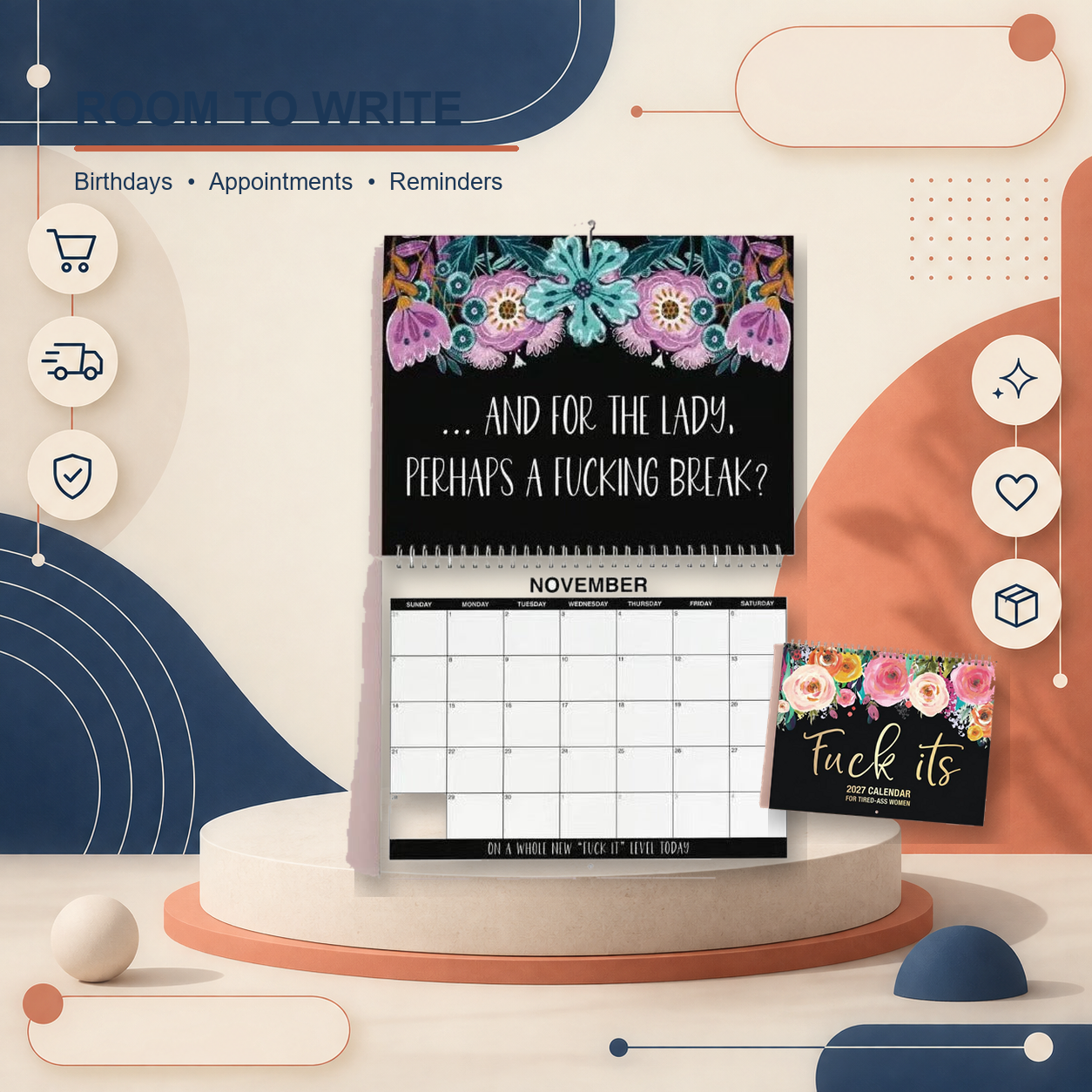 2027 Funny Swear Word Wall Calendar