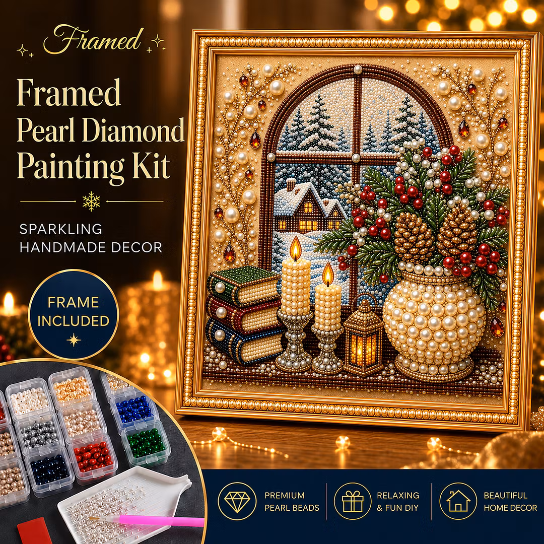 DIY Framed Christmas Pearl Art Kit