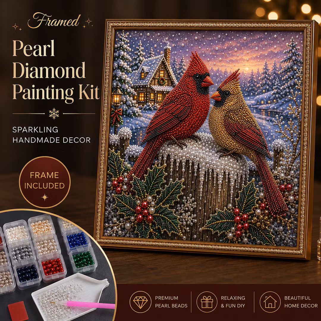 DIY Framed Christmas Pearl Art Kit