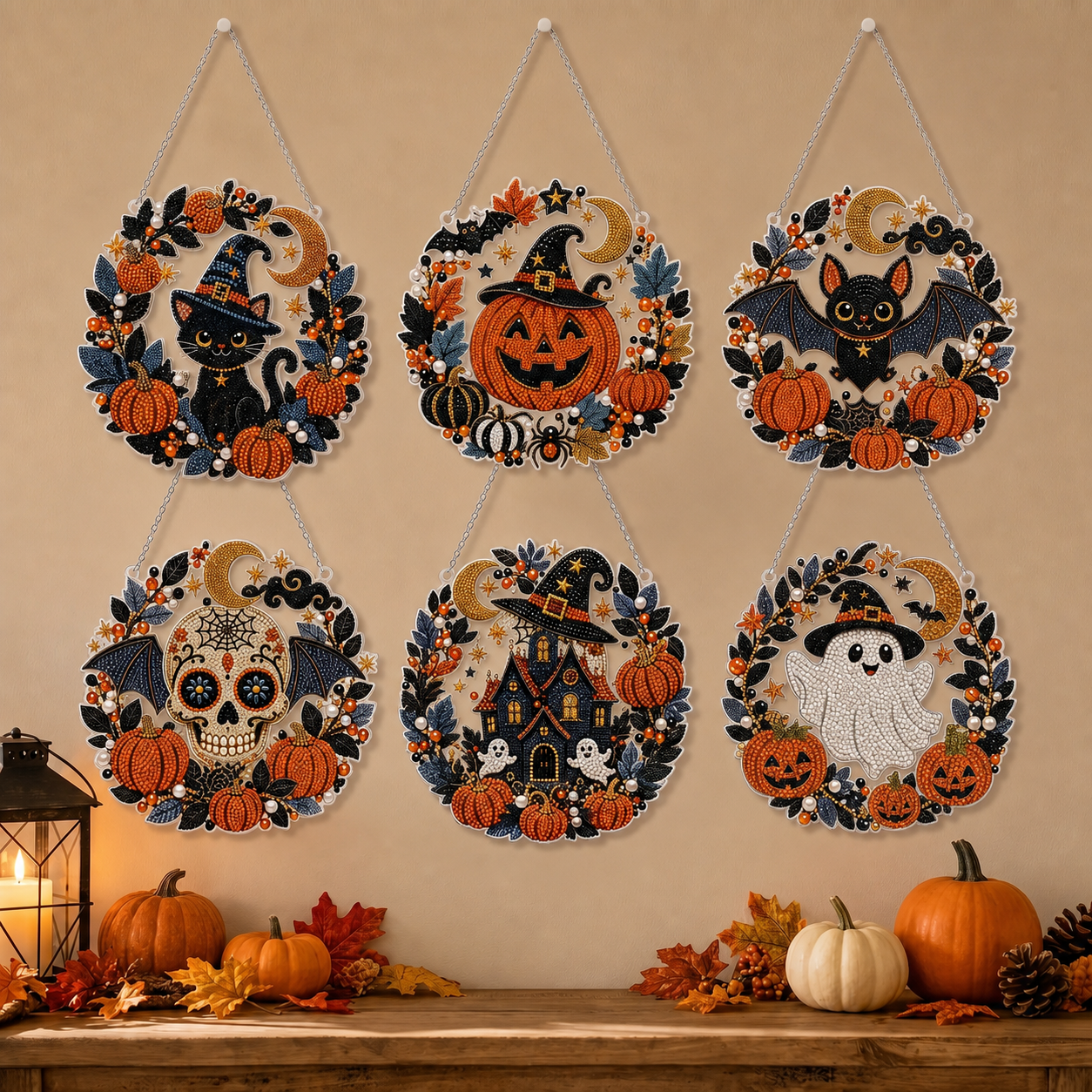 🔥LAST DAY 50% OFF - 👻✨ DIY Spooky Hanging Ornament Kit | Cute Handmade Decor for Holidays, Parties & Home Displays