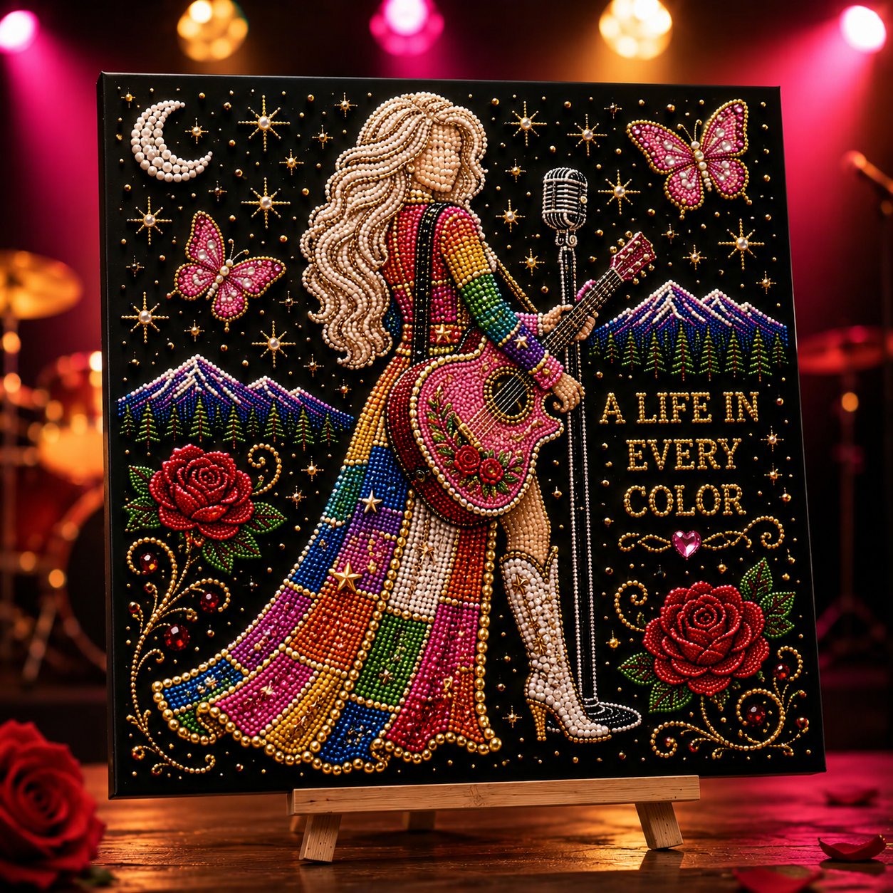 Dolly Country Music DIY Bead Art Kit