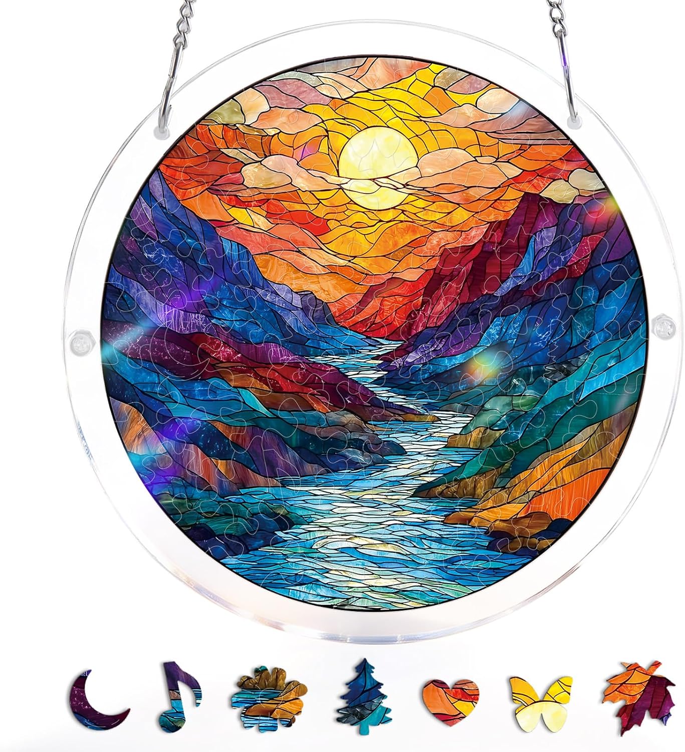 🧩 Stained-Glass Puzzle Kit: A Calm, Colorful Escape for Your Hands & Heart 💖🌿
