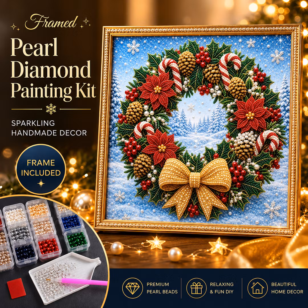 DIY Framed Christmas Pearl Art Kit