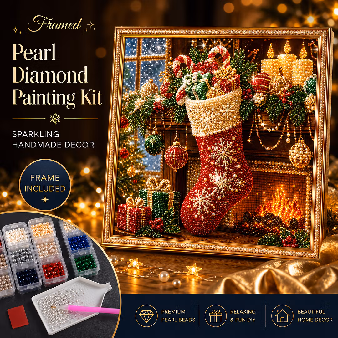 DIY Framed Christmas Pearl Art Kit