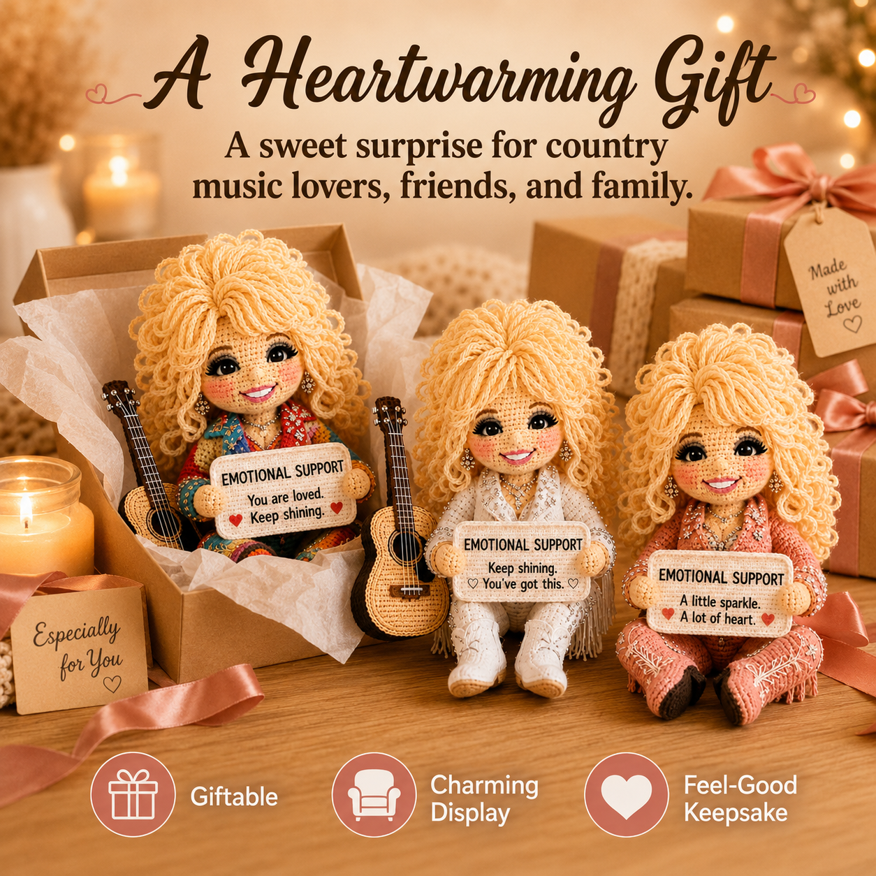 🎵 Country Music Lover’s Comfort Doll